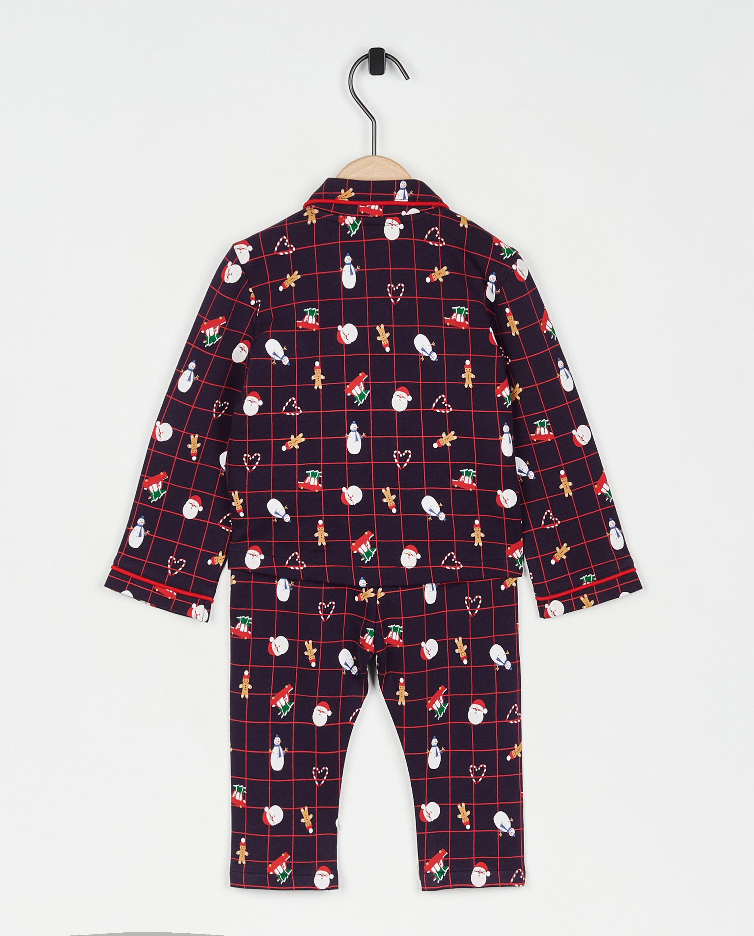Nachtkleding - Blauwe kerstpyjama, baby