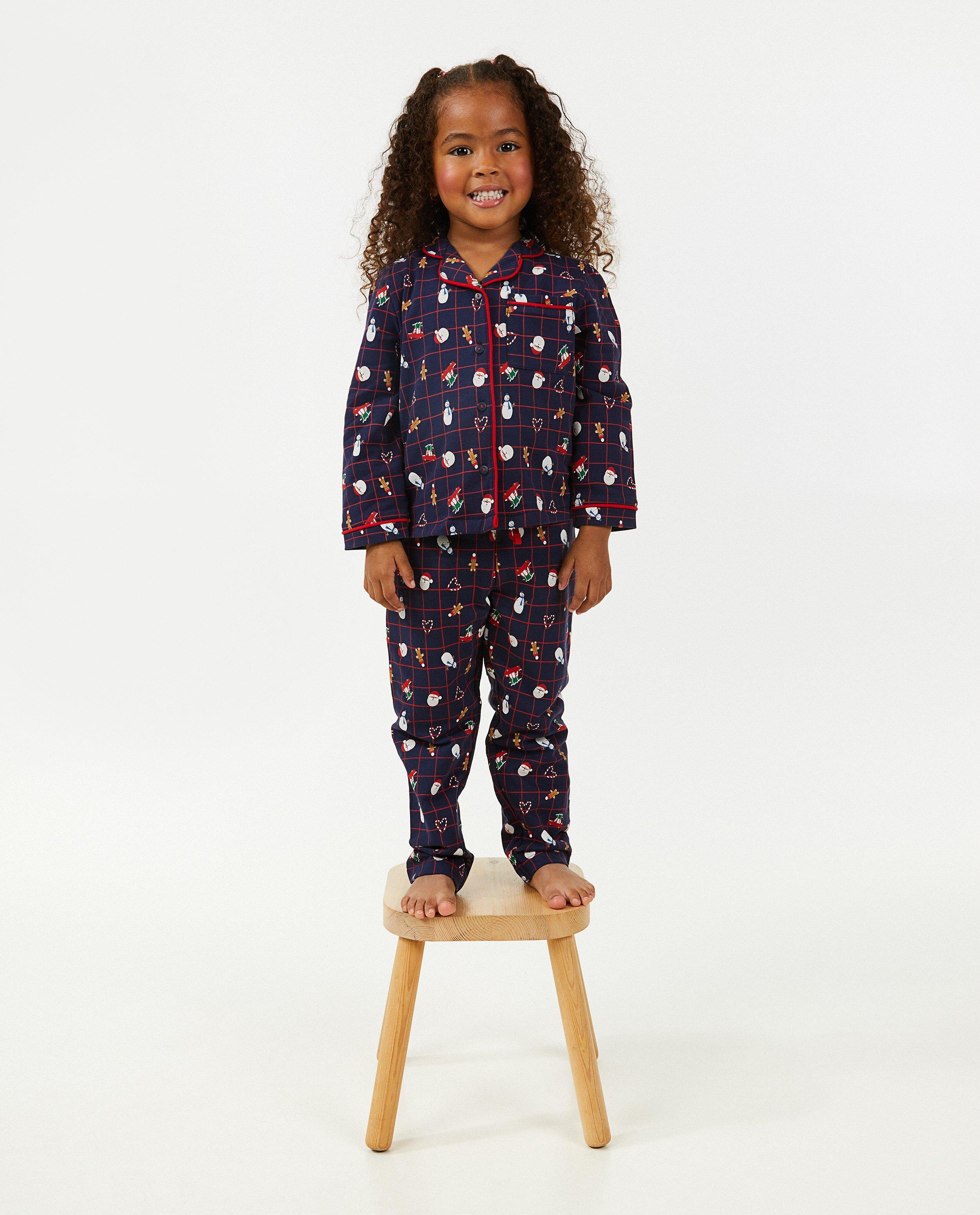 Pyjama bleu de No&euml;l, 2-7 ans - D&eacute;tails du produit - bleu fonc&eacute; - image num&eacute;ro 2