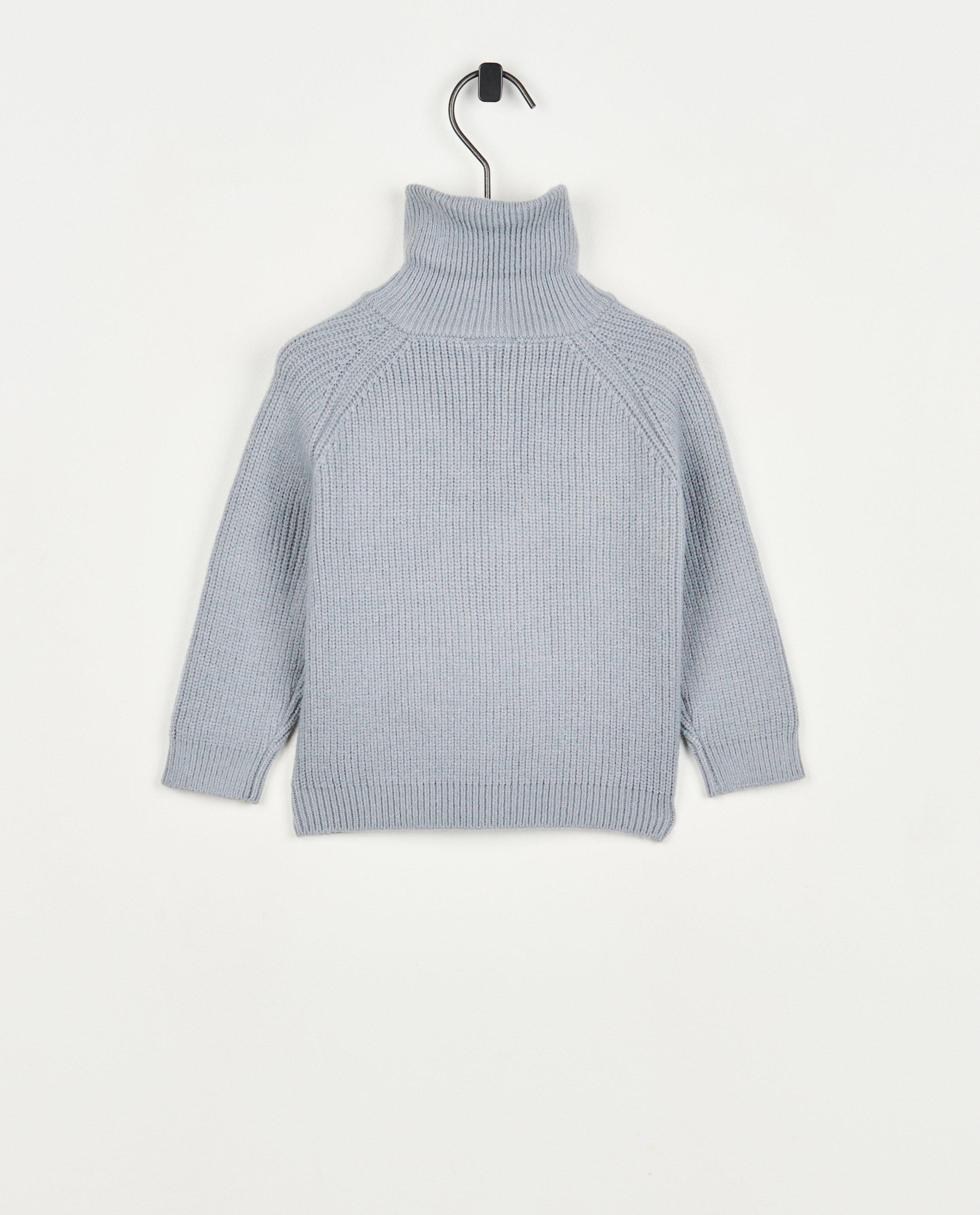 Pulls - Pull bleu clair avec fermeture à glissière