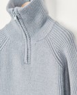 Truien - Lichtblauwe trui met rits