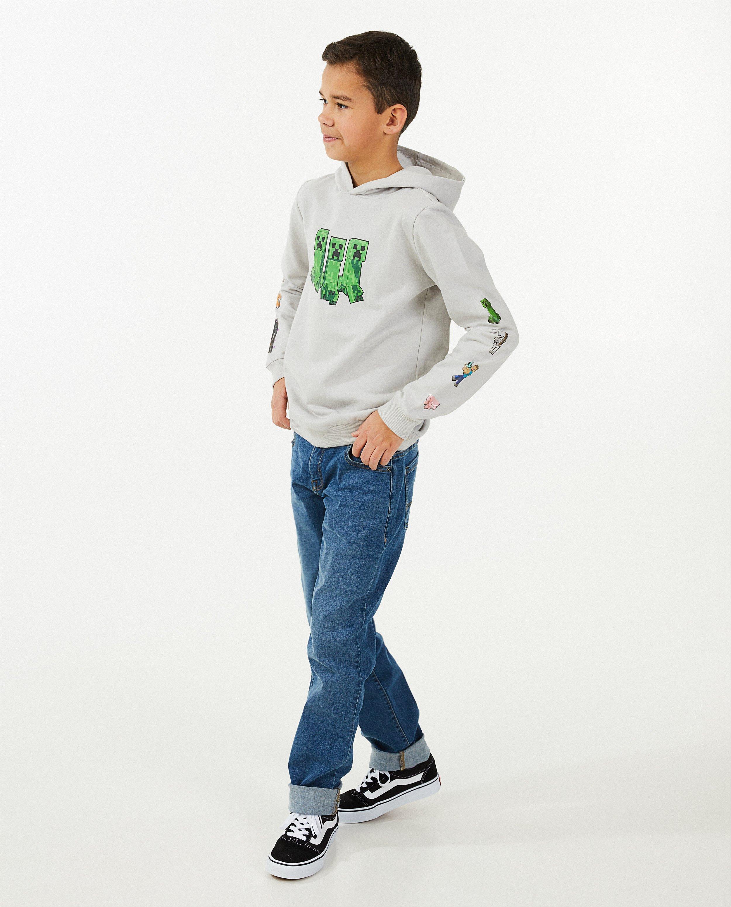 Hoodie gris Minecraft - null - Minecraft