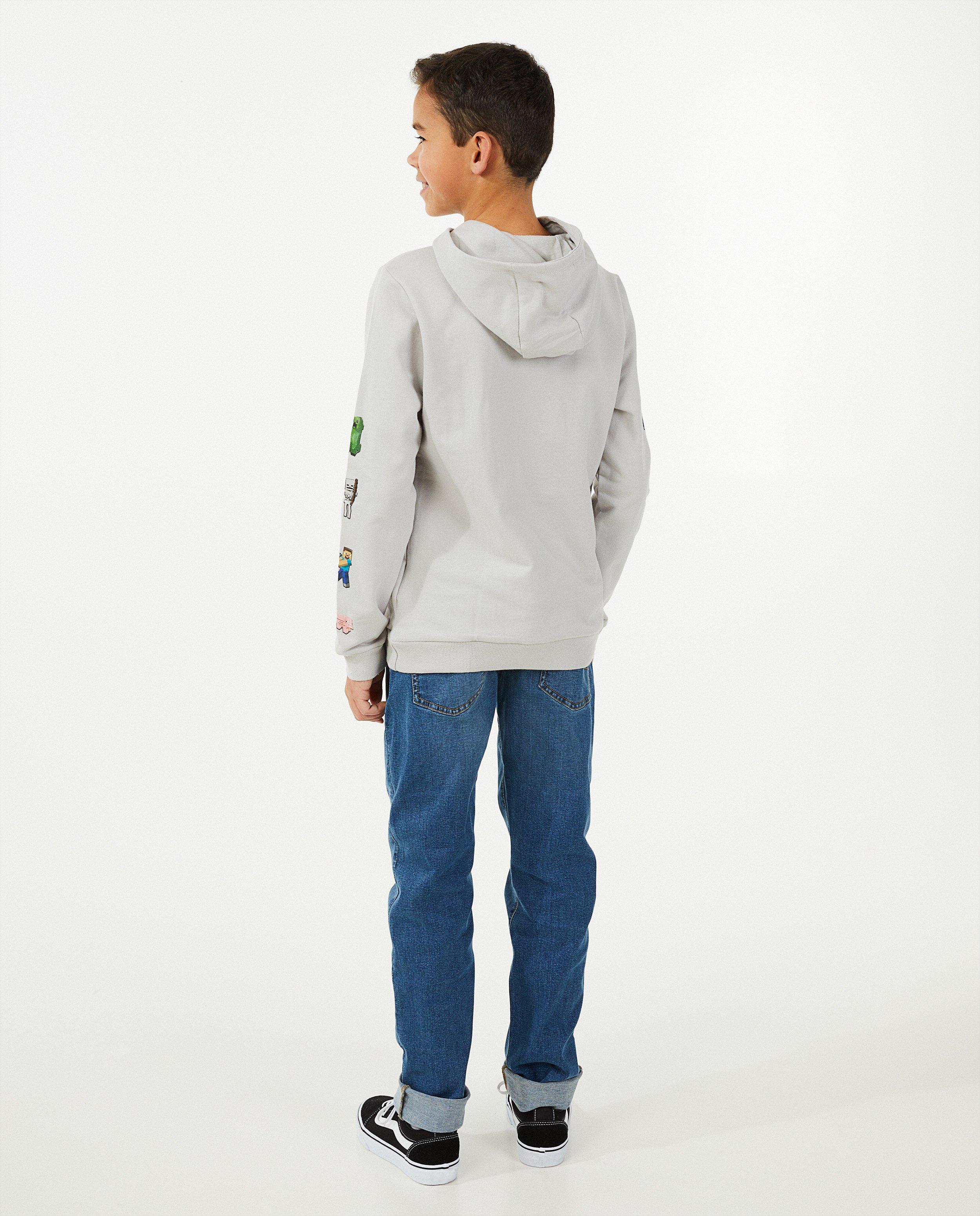 Sweats - Hoodie gris Minecraft