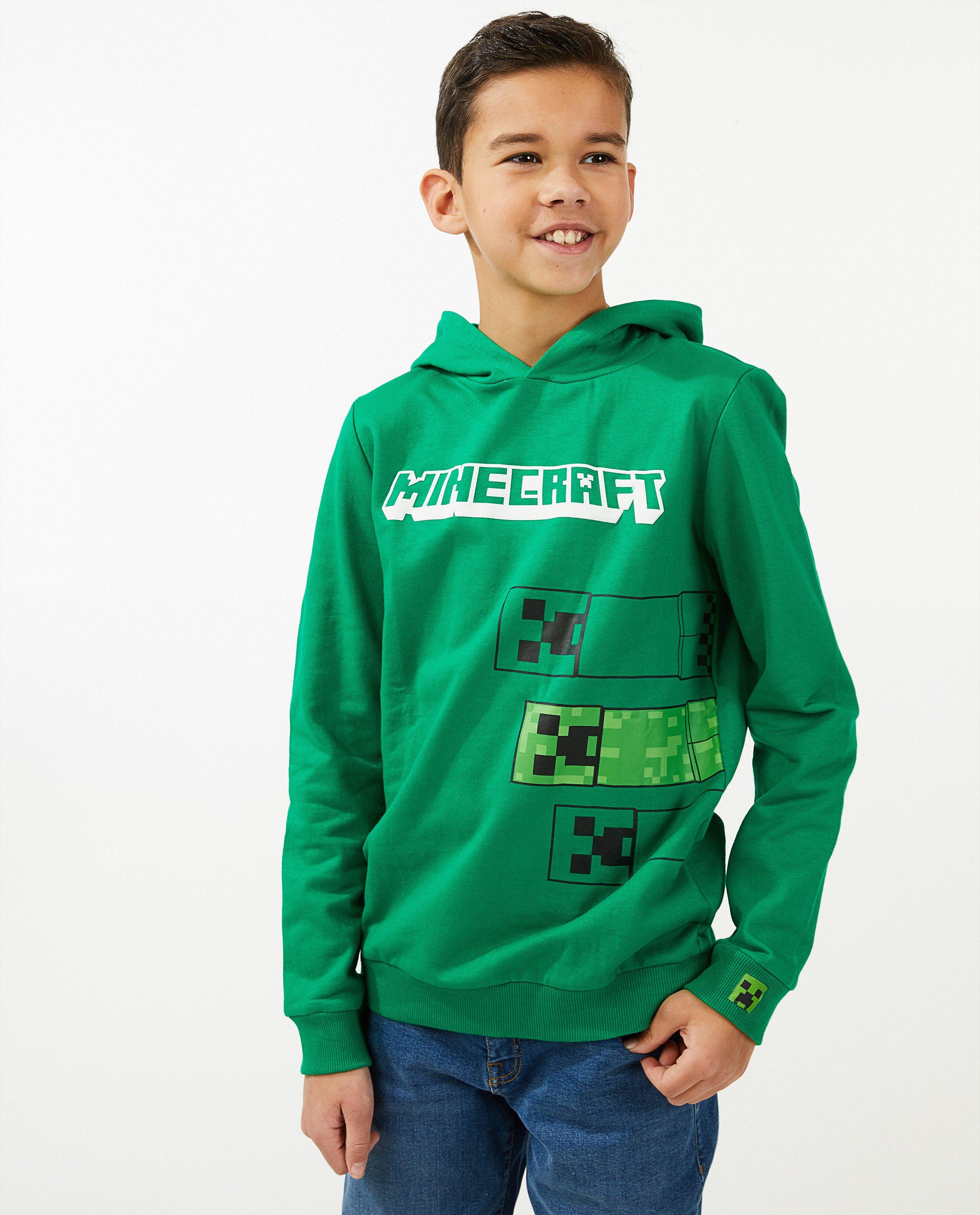 Sweats - Hoodie vert Minecraft