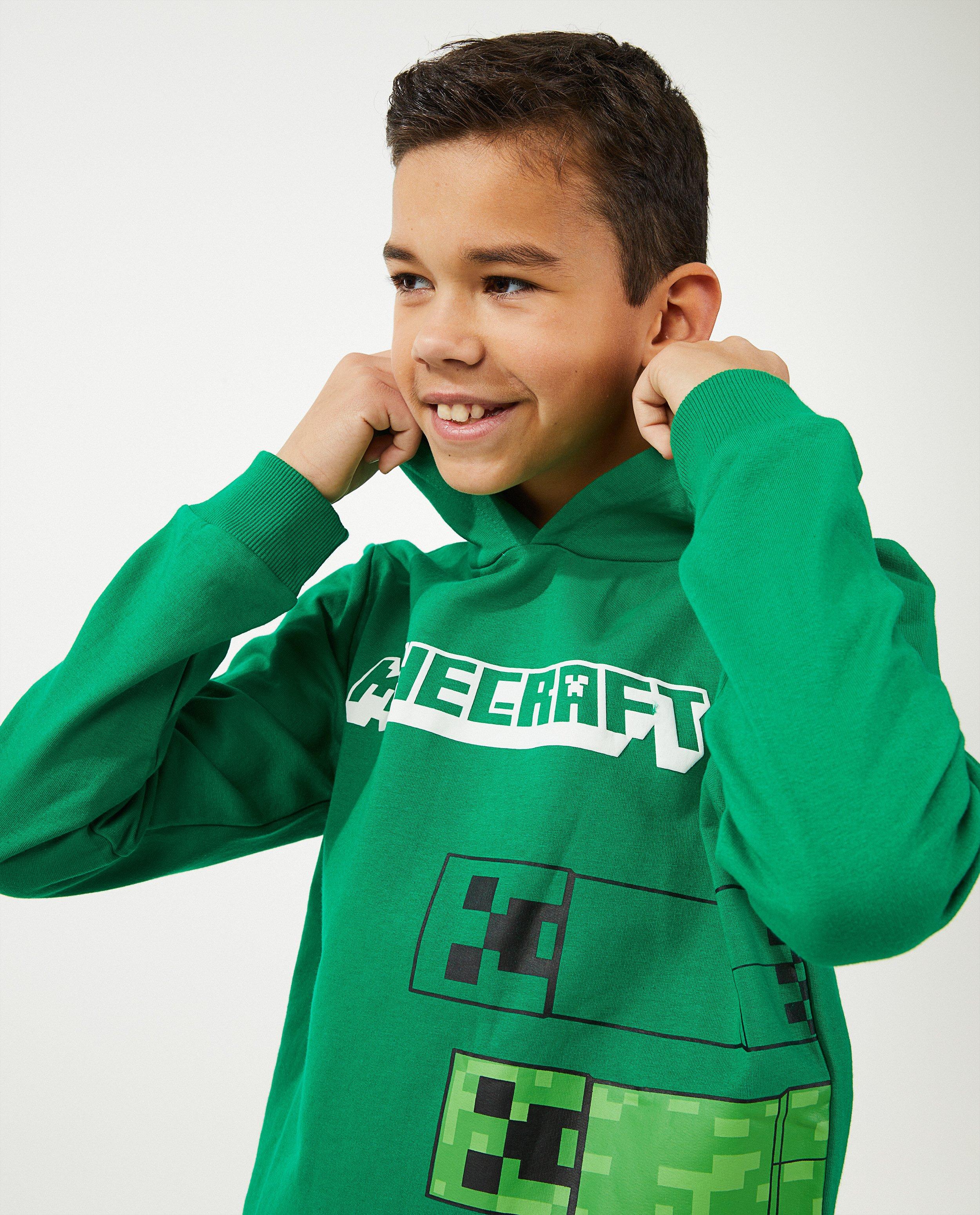 Sweats - Hoodie vert Minecraft