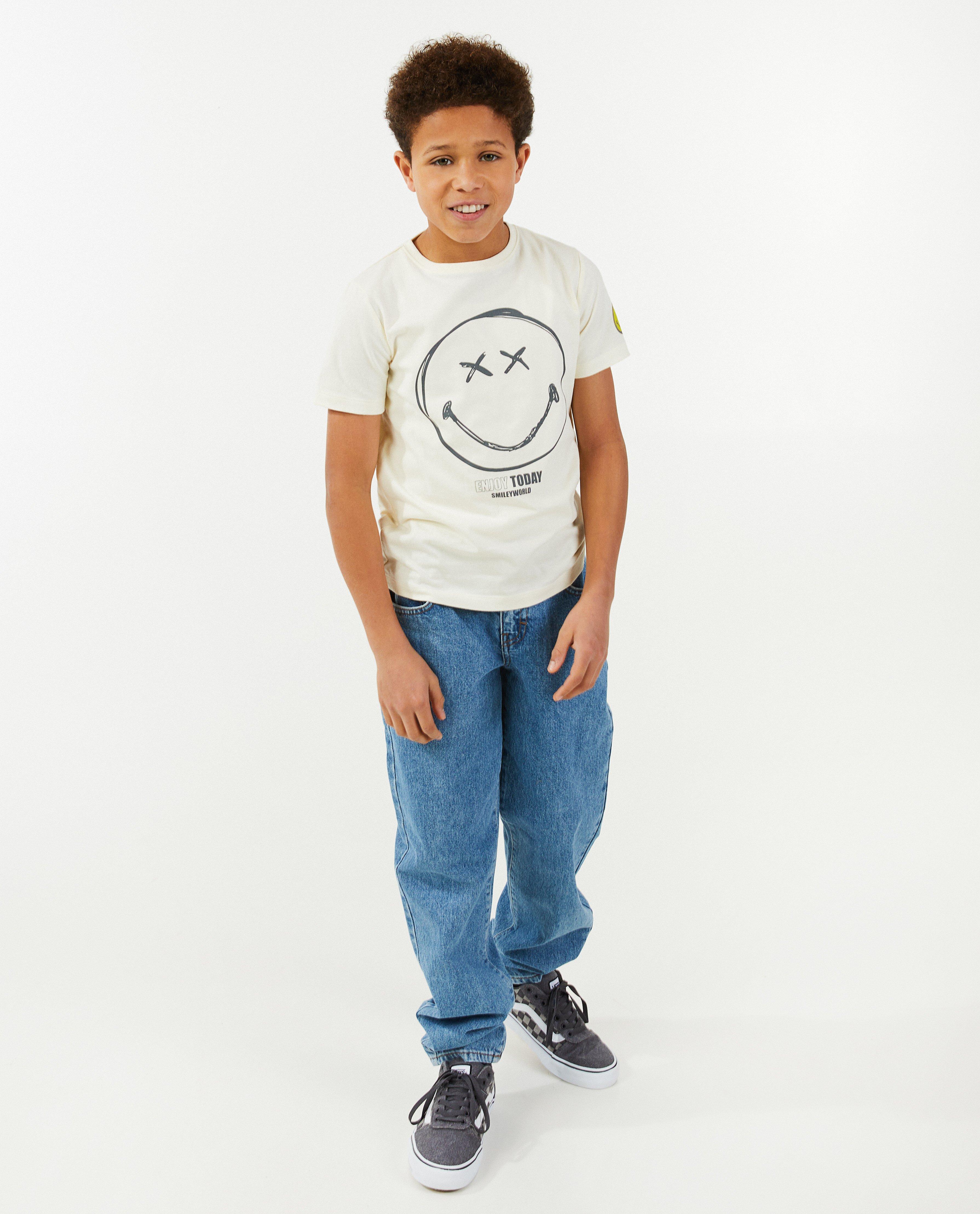 T-shirt à imprimé à smileys - null - Smiley World