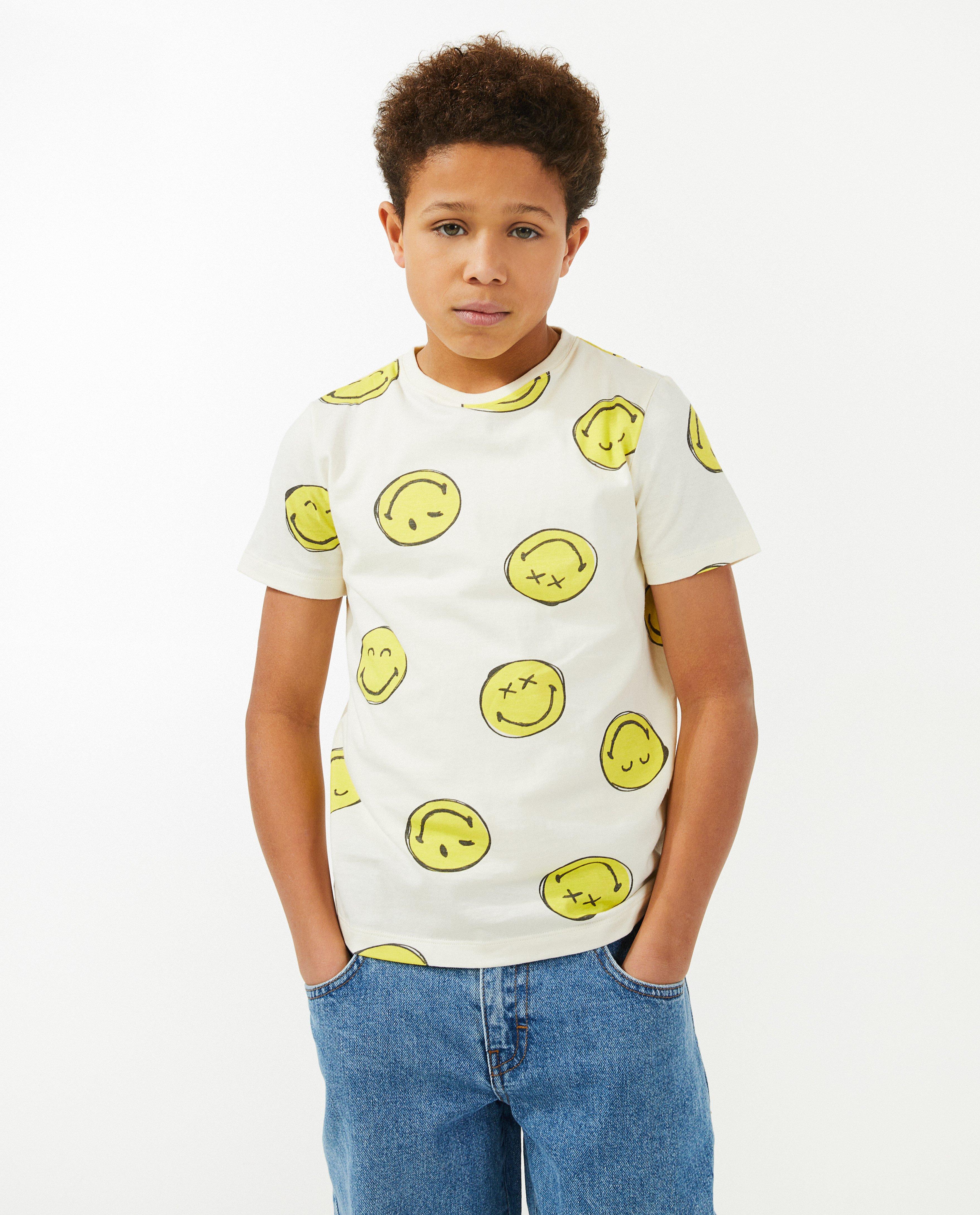 T-shirts - T-shirt met smileyprint