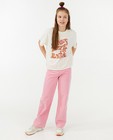 Roze jeans, flared fit - null - Groggy