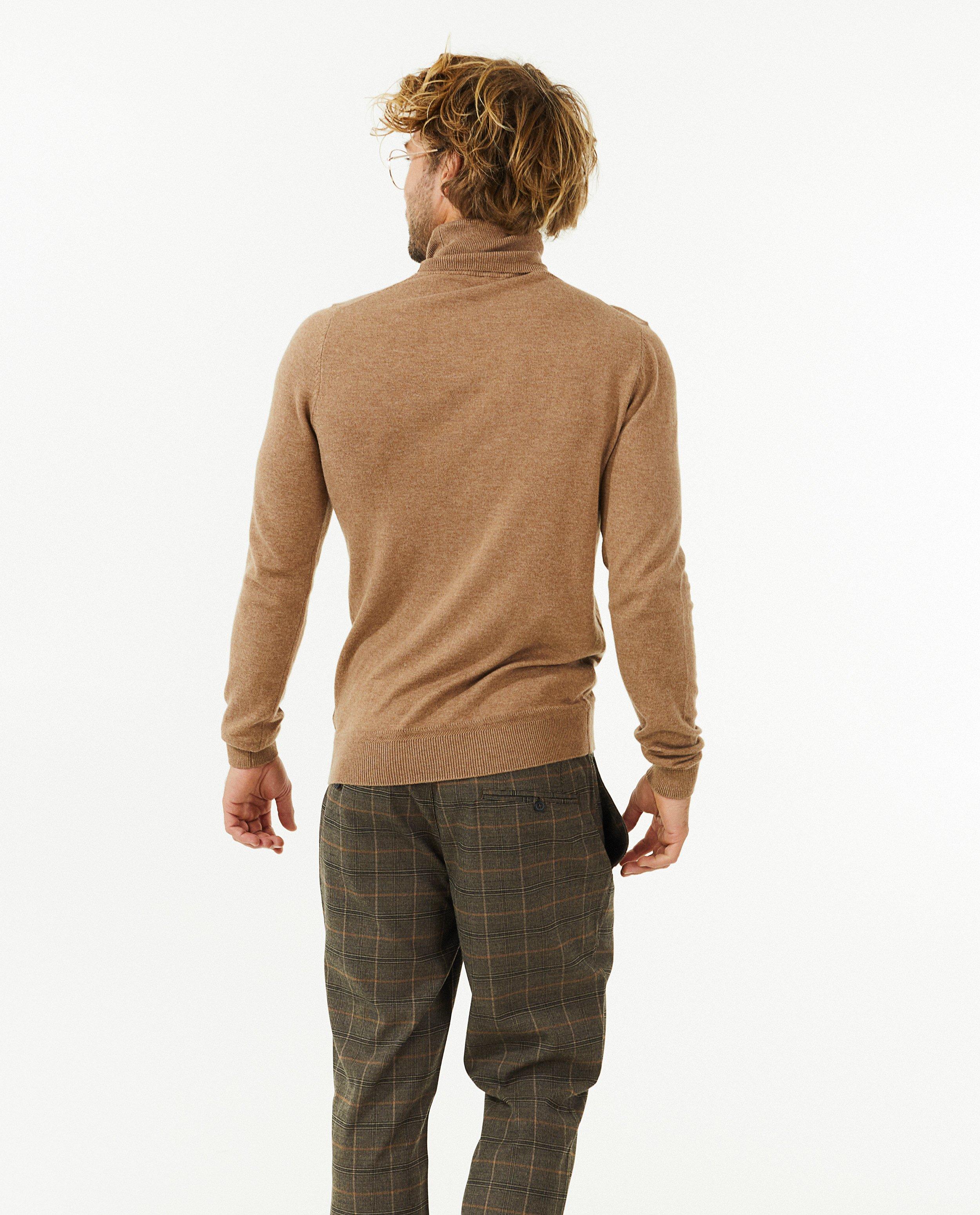 Pulls - Pull à col roulé brun