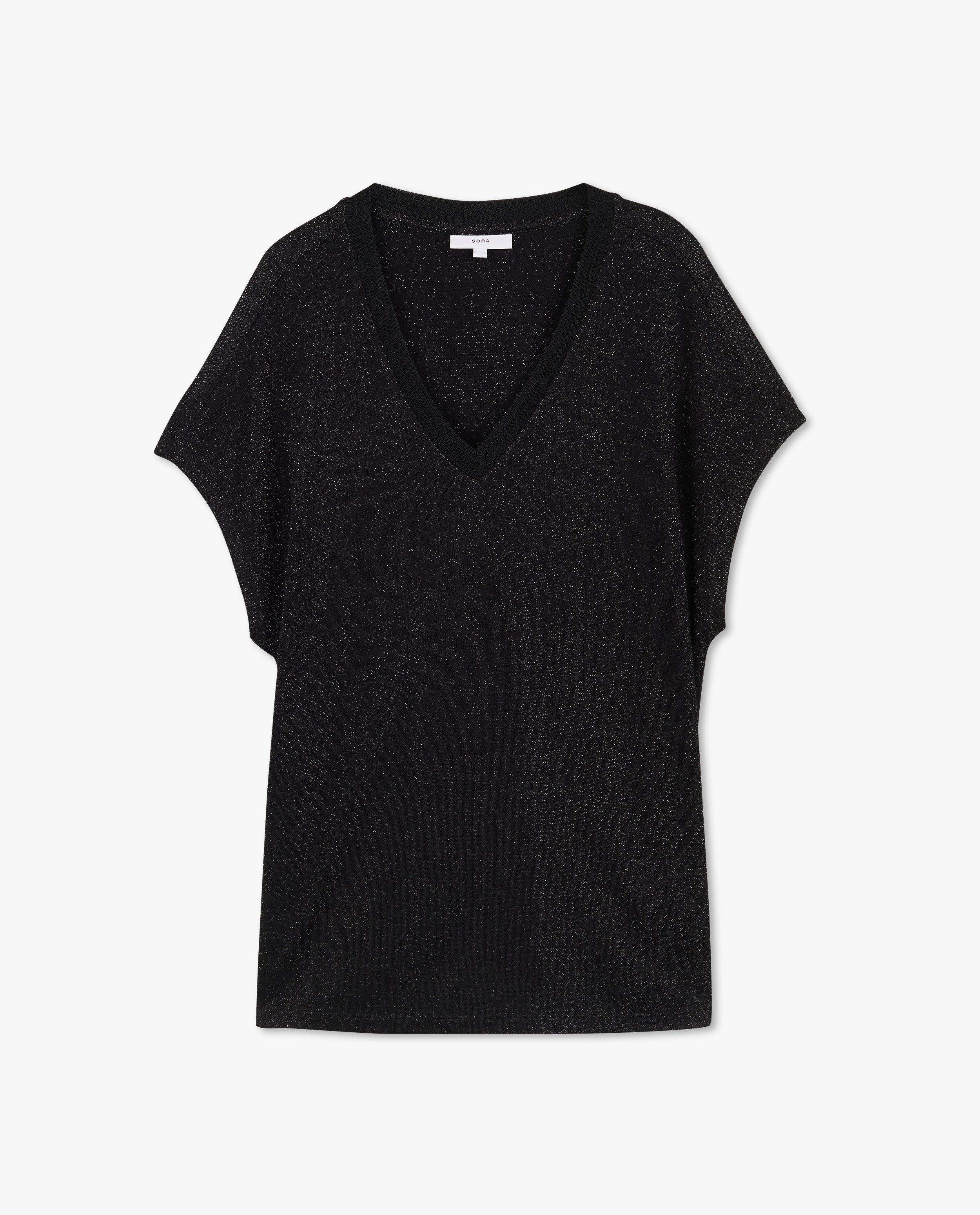 T-shirt avec fil métallisé - null - Sora