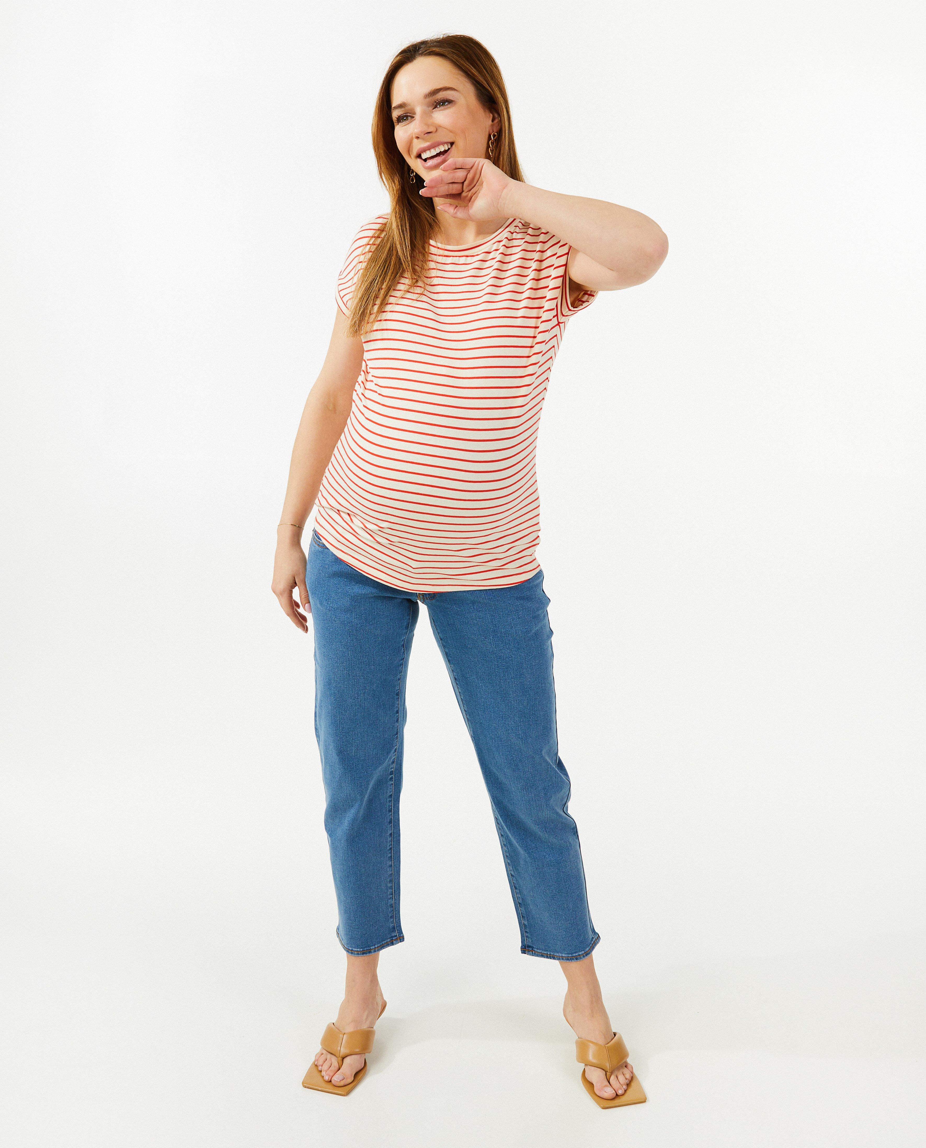 Jeans bleu, straight fit - null - Atelier Maman