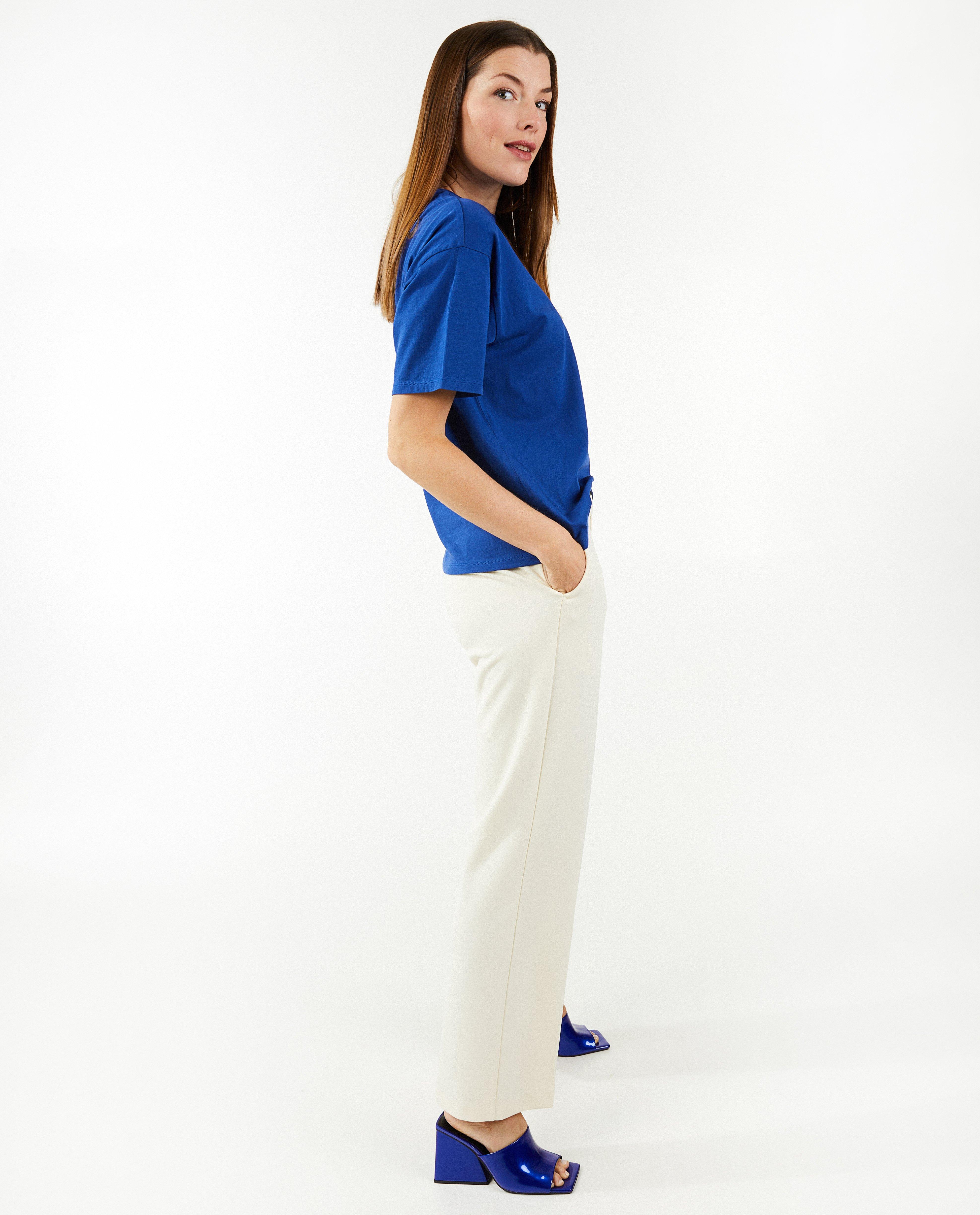 T-shirt bleu cobalt - null - Sora