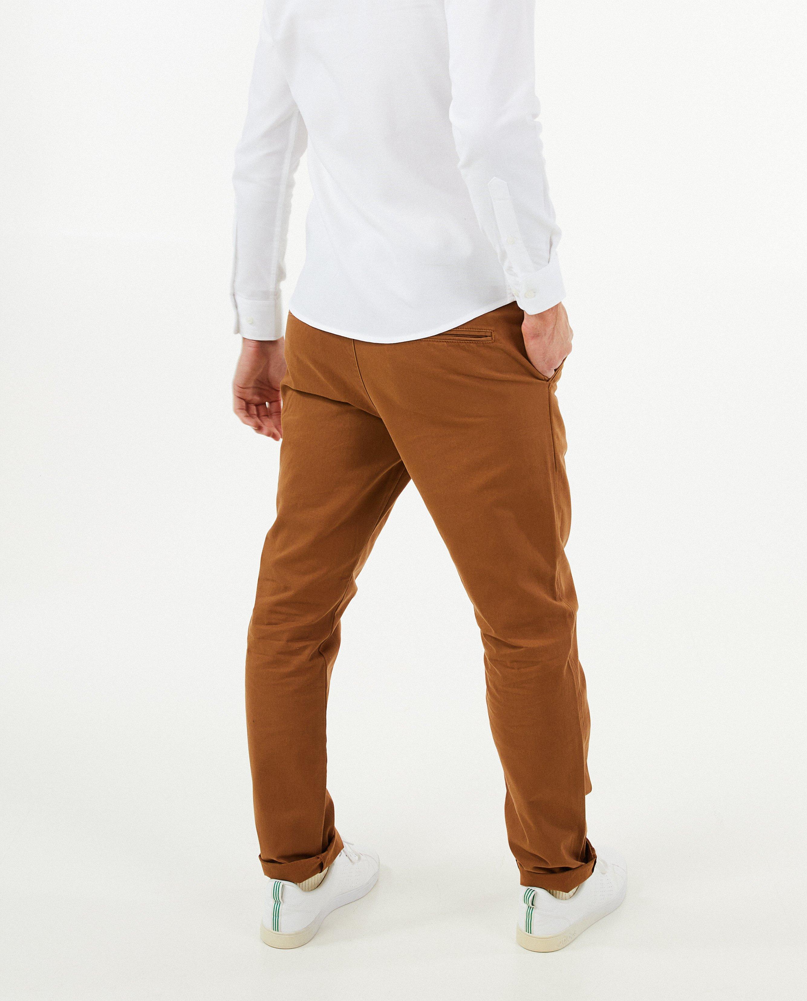 Broeken - Beige chino, regular fit