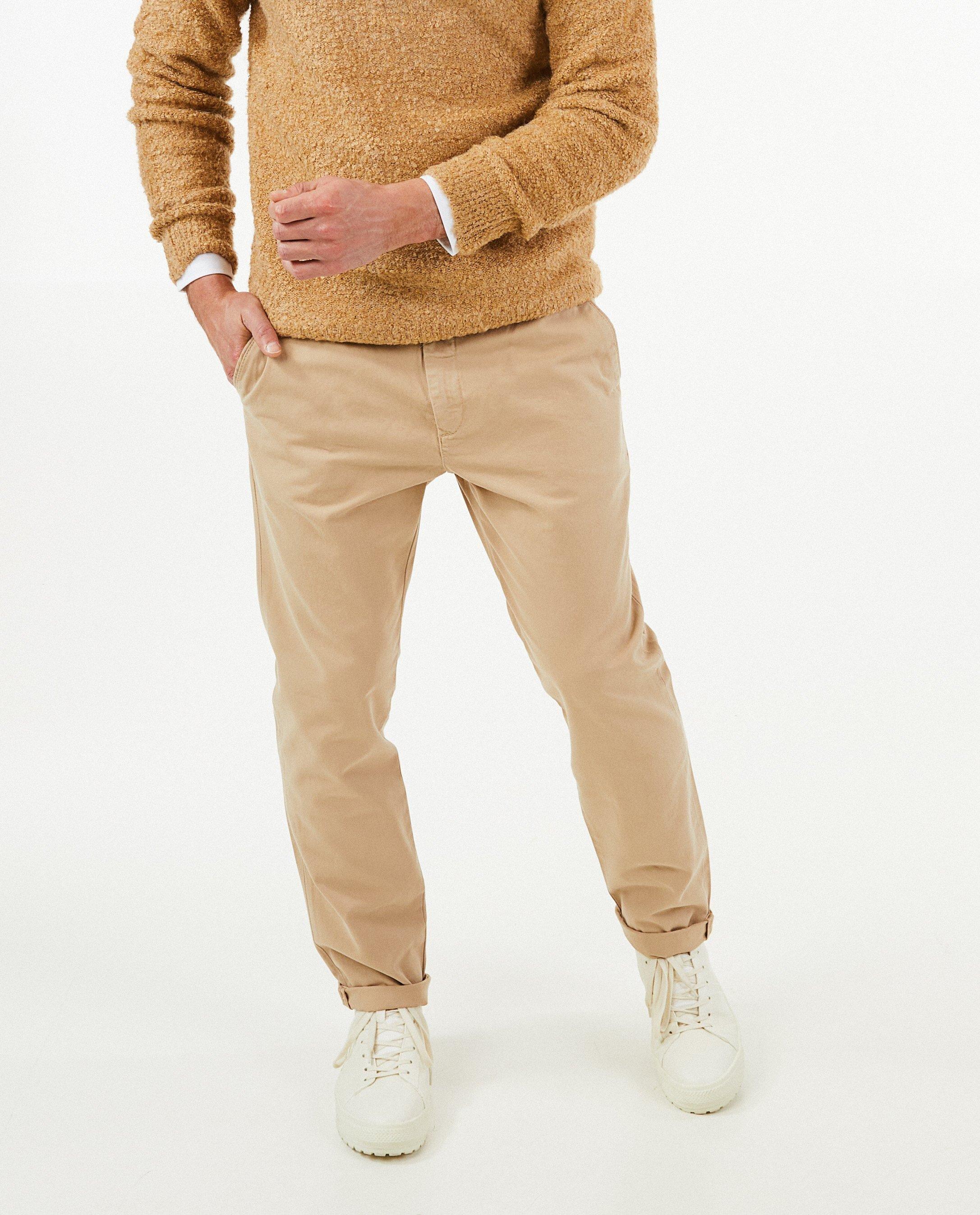 Bruine chino, regular fit - null - Nanja Massy