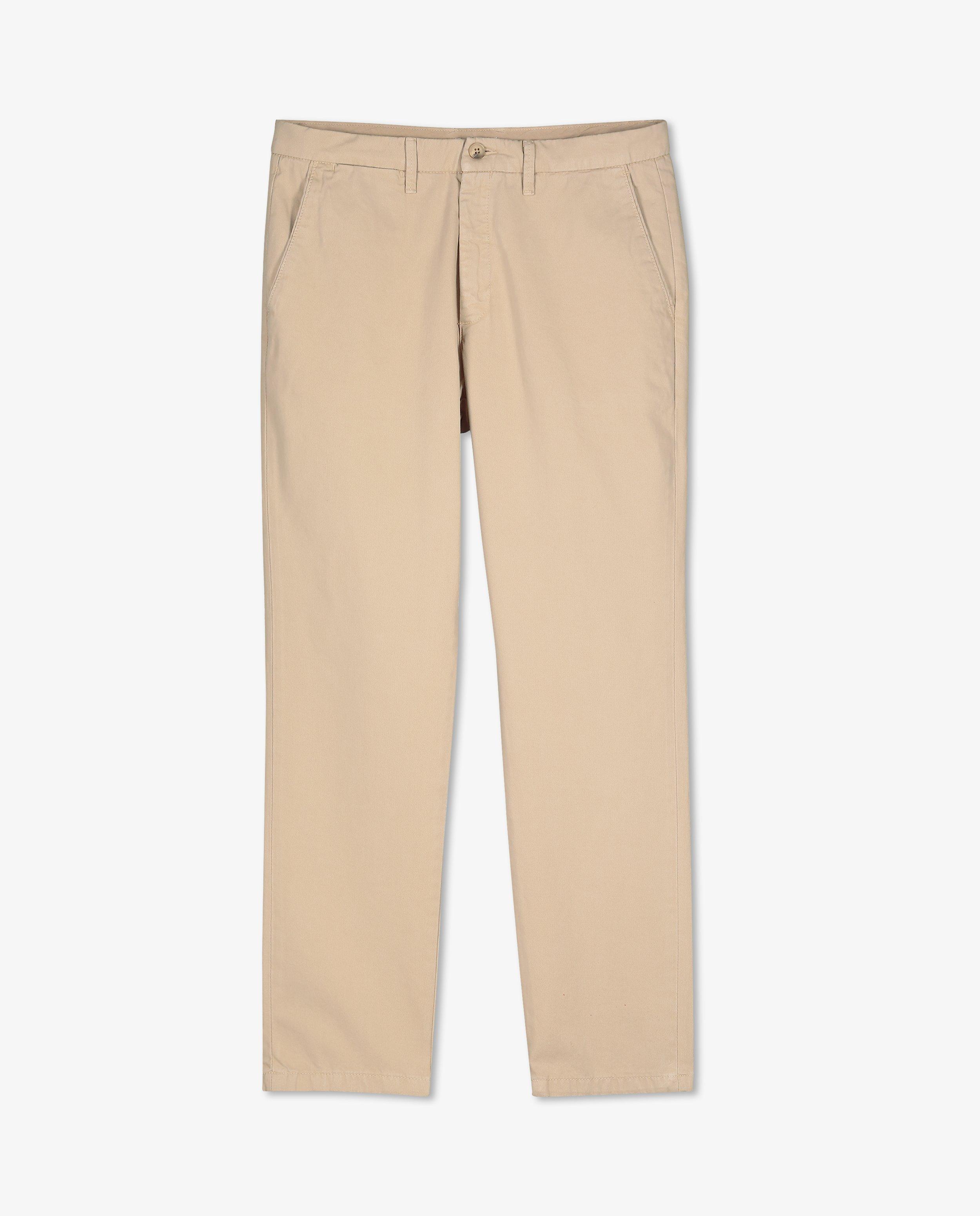 Broeken - Beige chino, regular fit