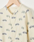 Nachtkleding - Offwhite pyjama met print