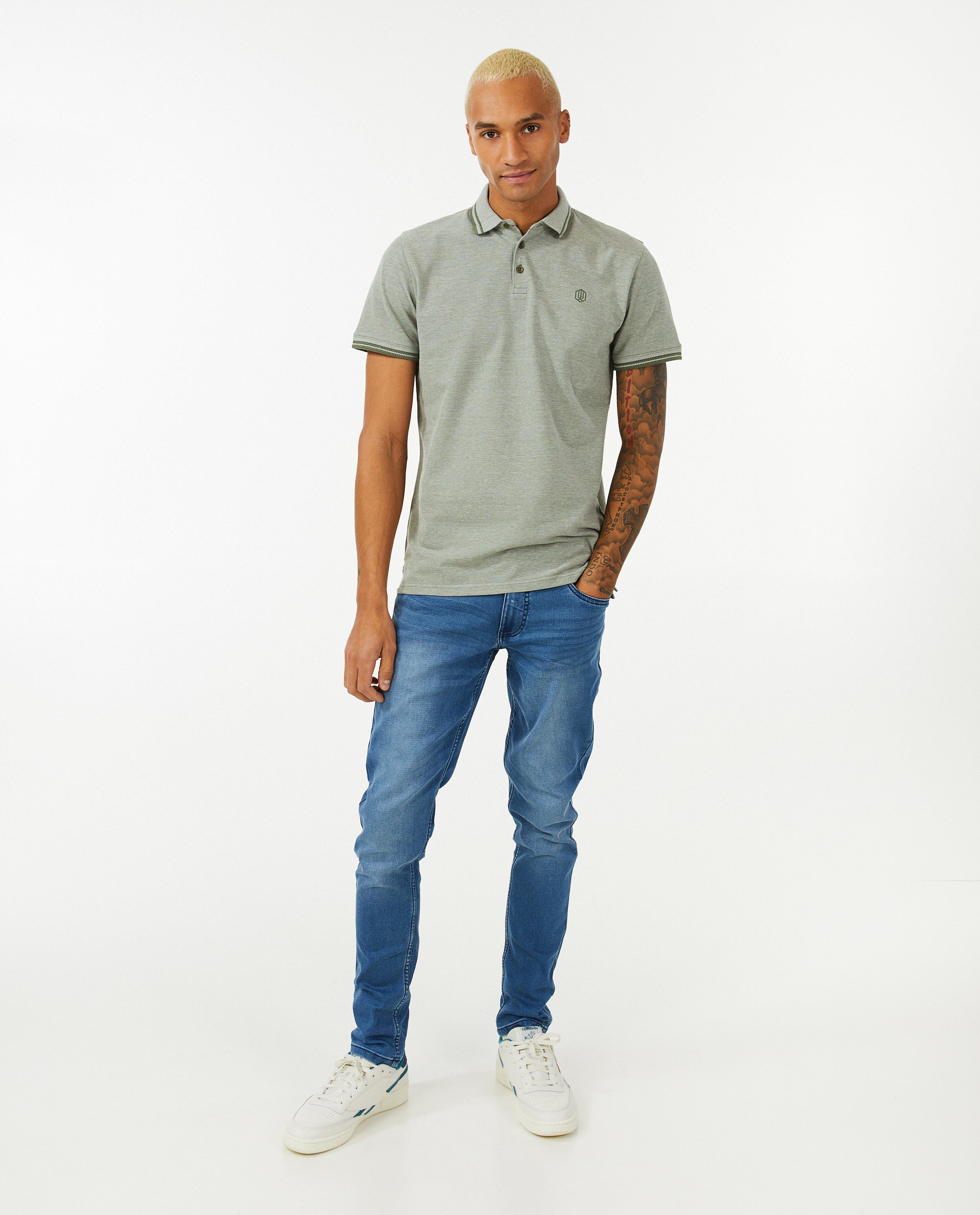 Blauwe jeans, skinny fit - null - Quarterback