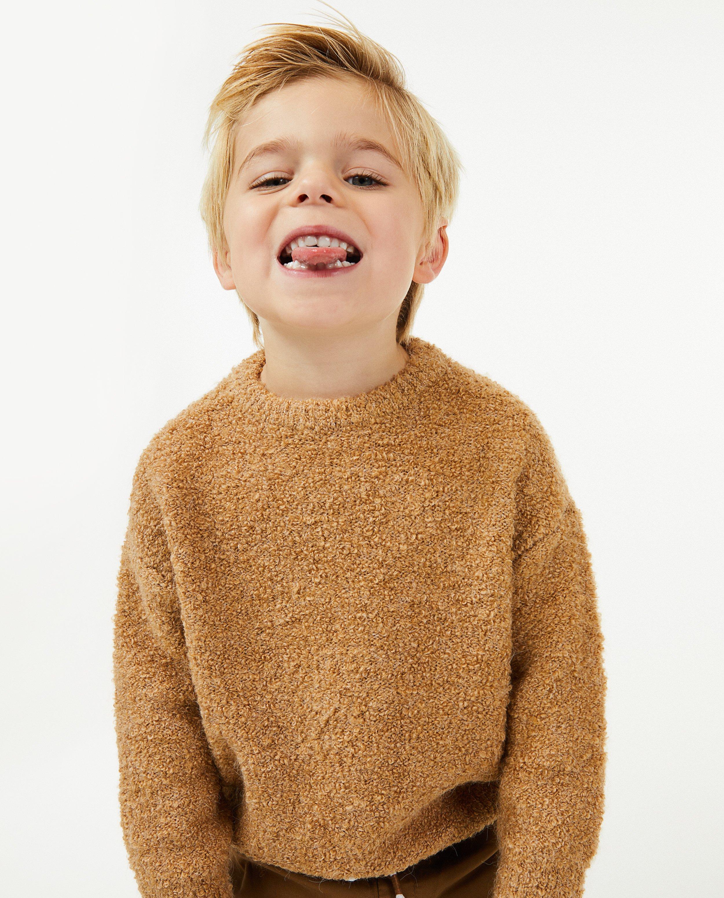 Pull brun 2 7 ans