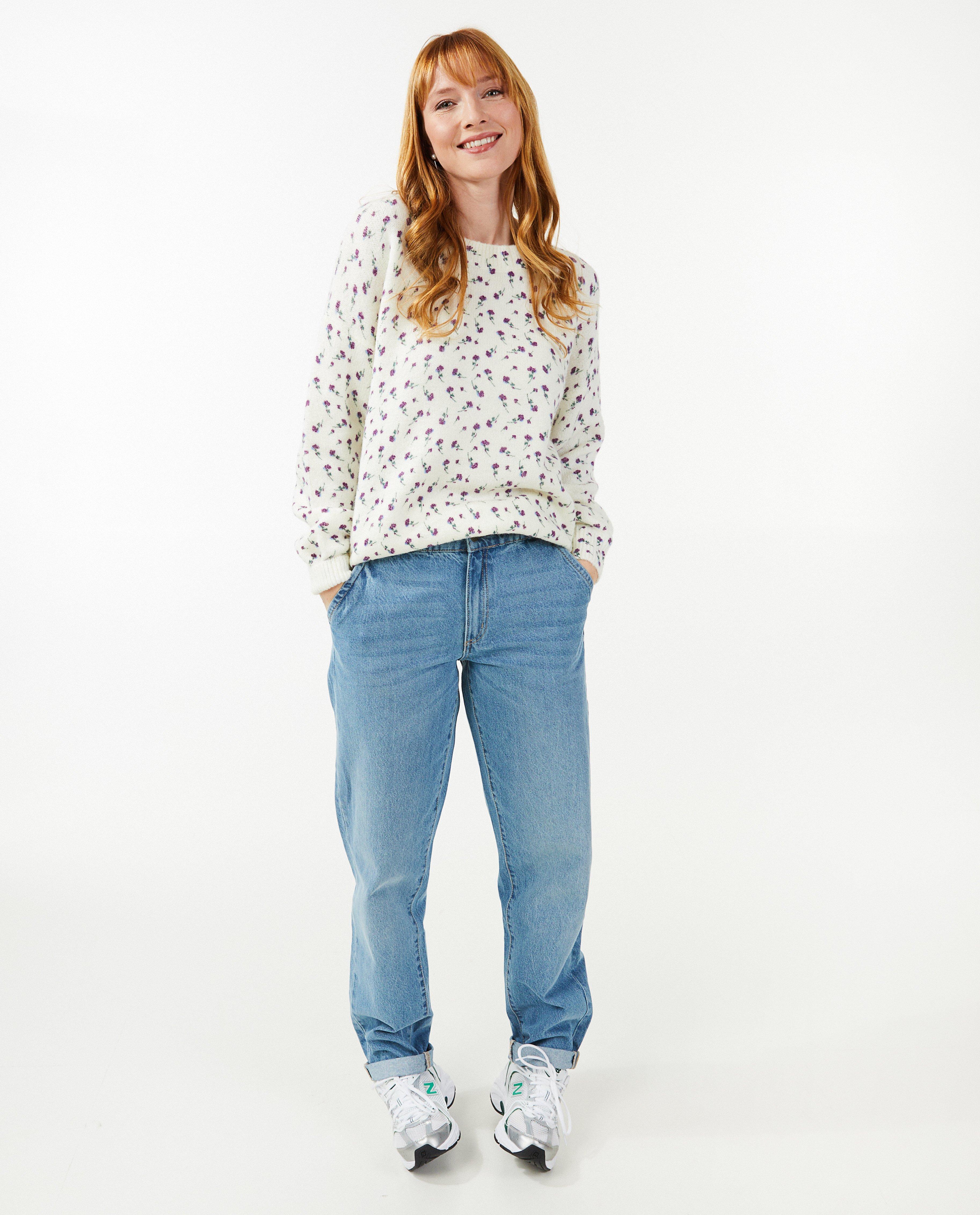 Trui met bloemenprint - null - Sora