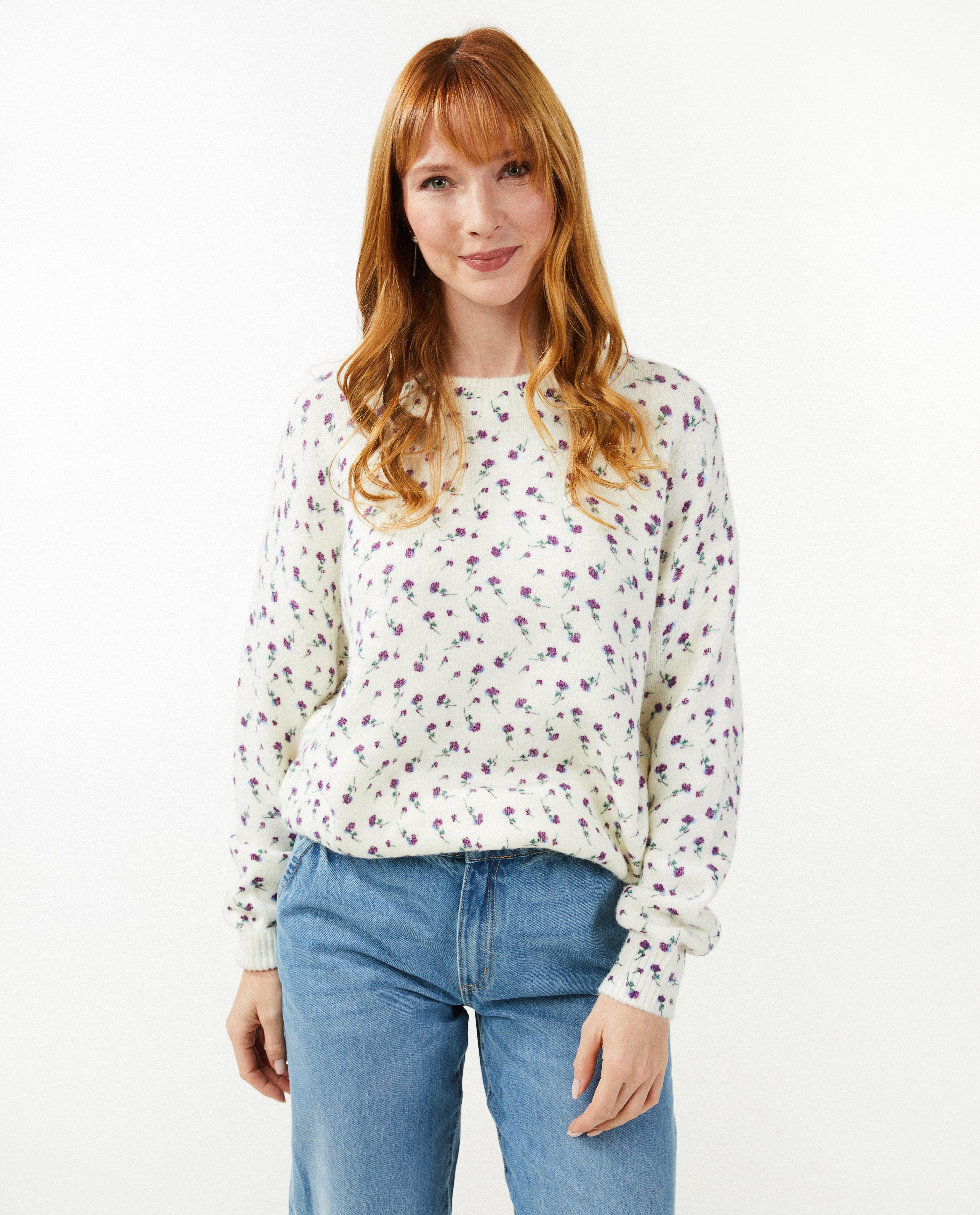 Truien - Trui met bloemenprint
