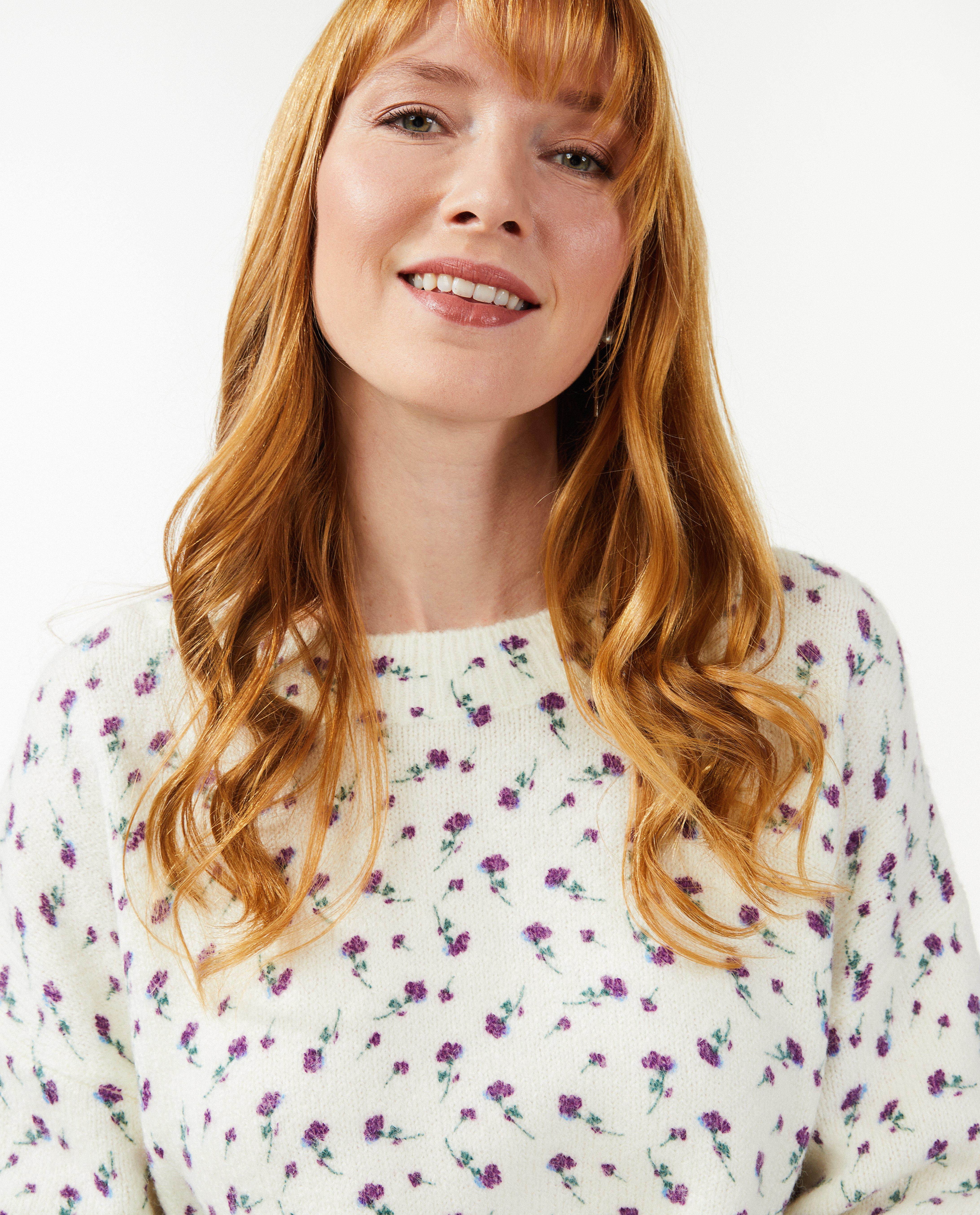 Truien - Trui met bloemenprint