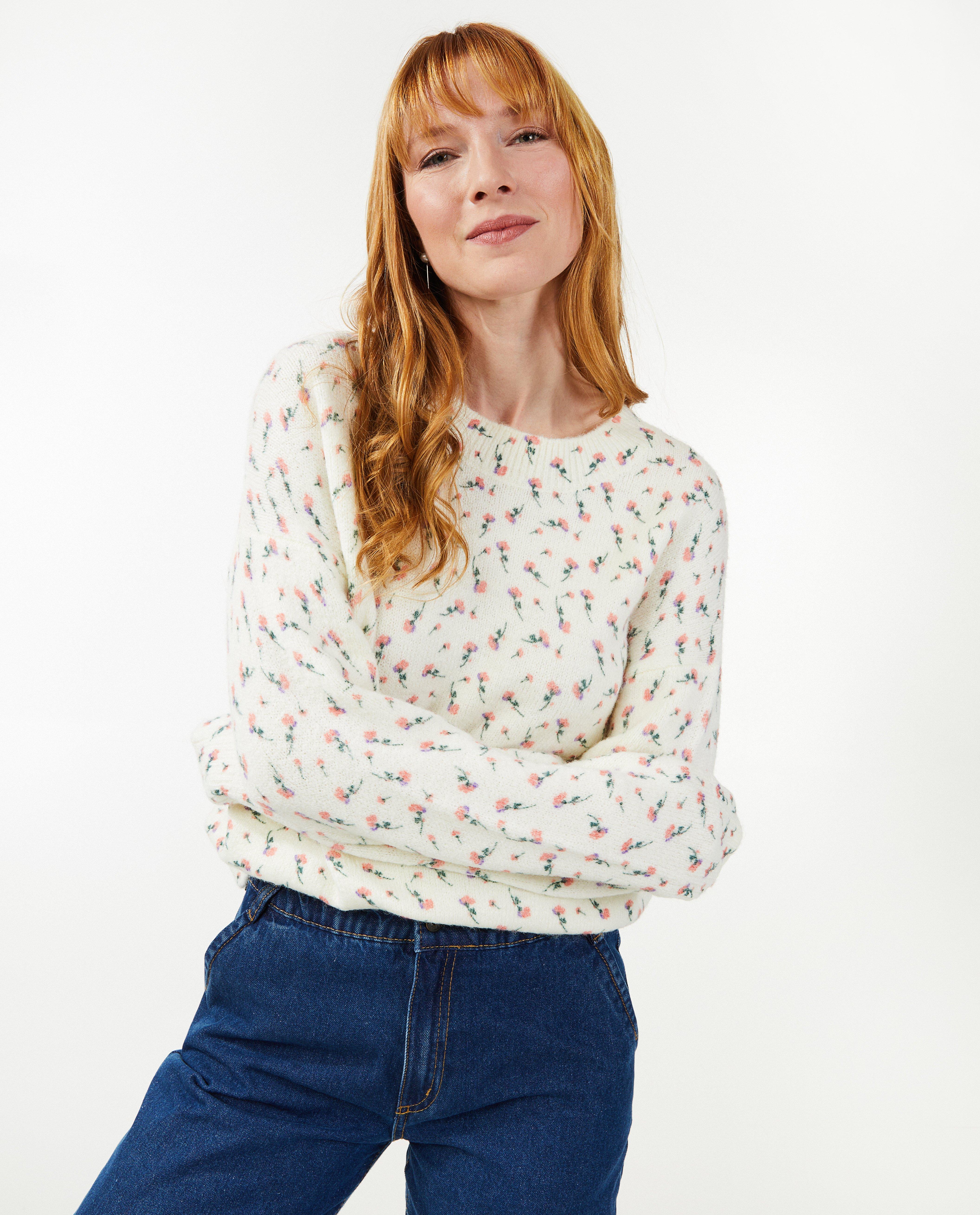 Truien - Trui met bloemenprint
