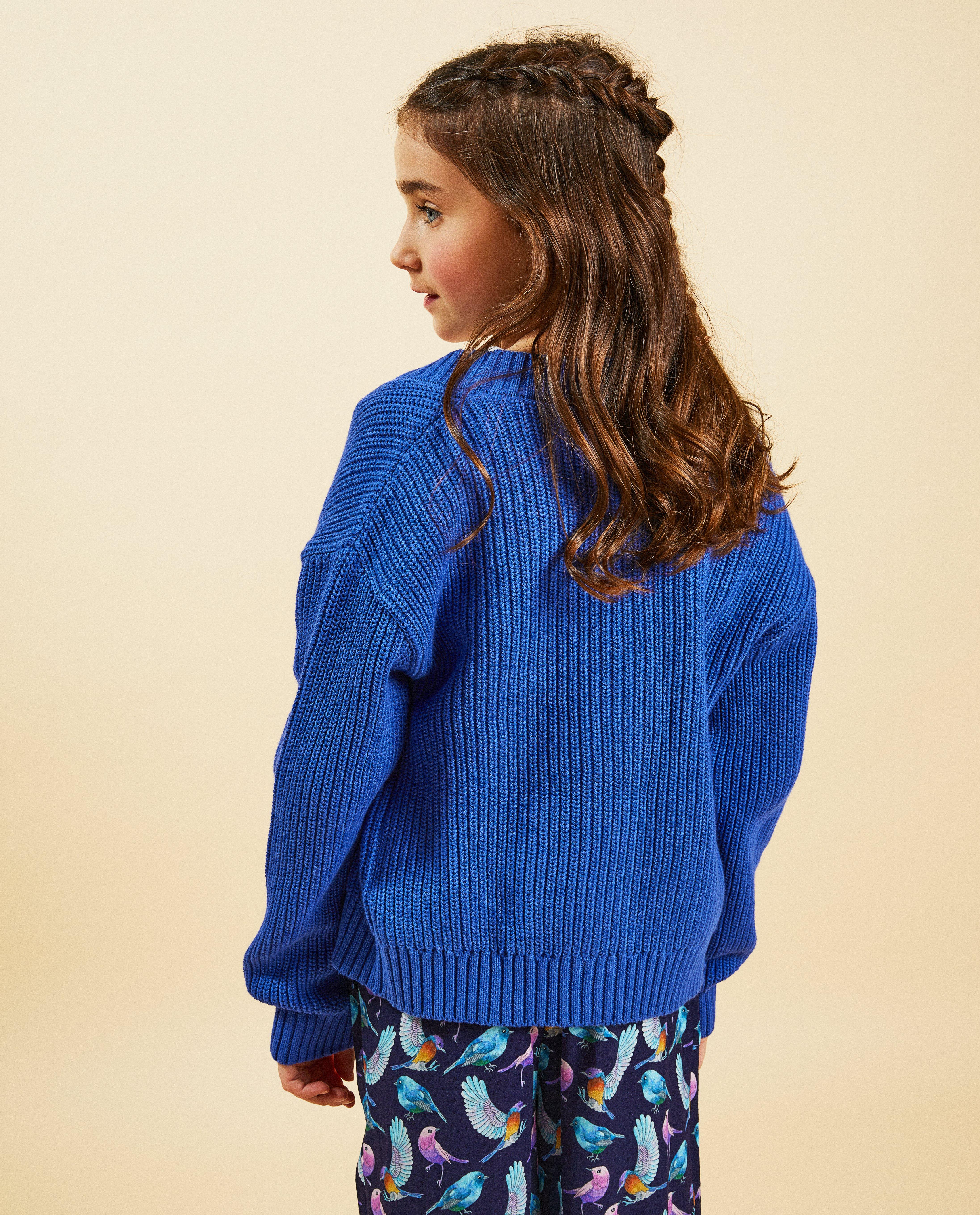 Cardigan - Blauwe cardigan, Communie