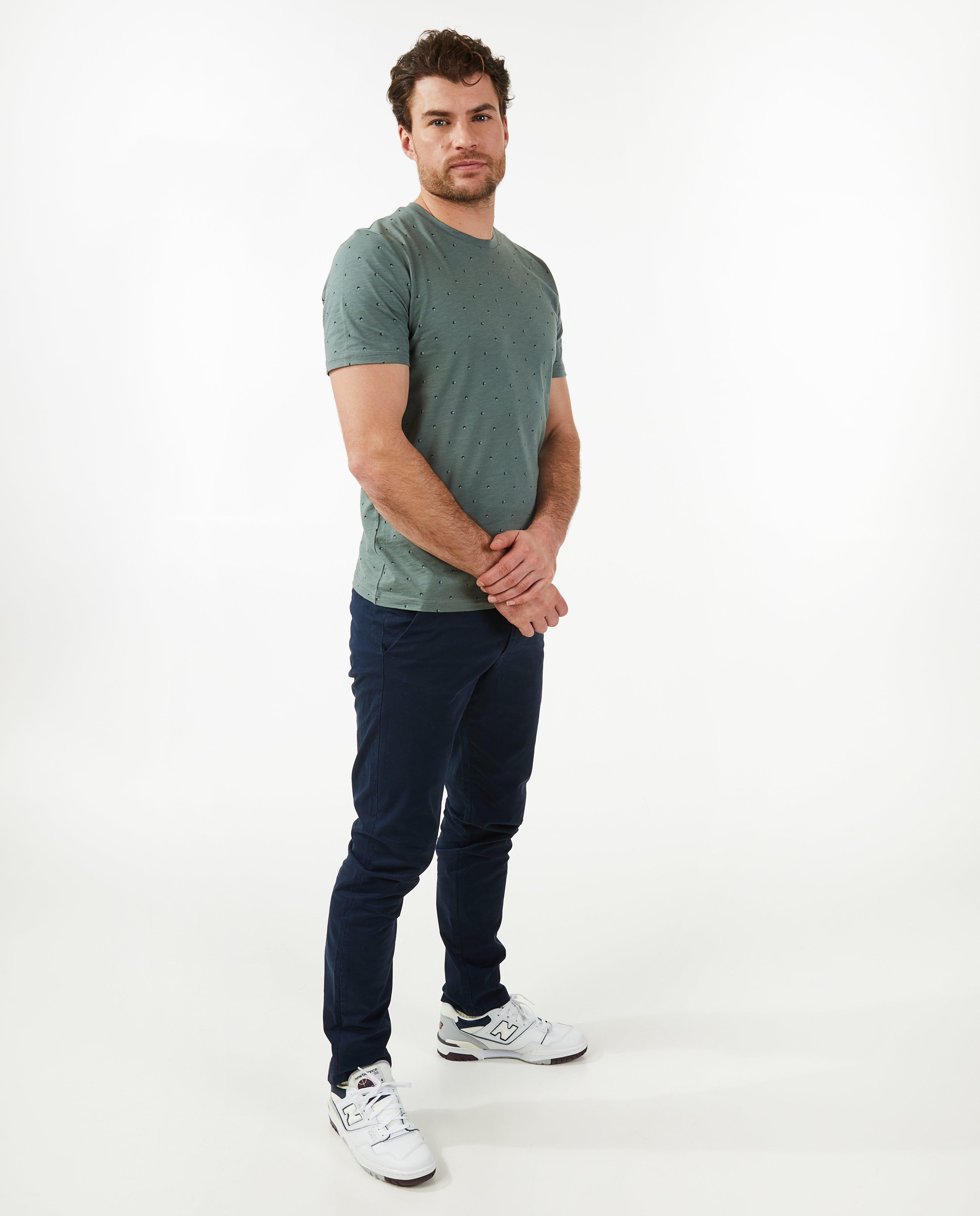 Pantalon en coton, coupe chino - null - Iveo