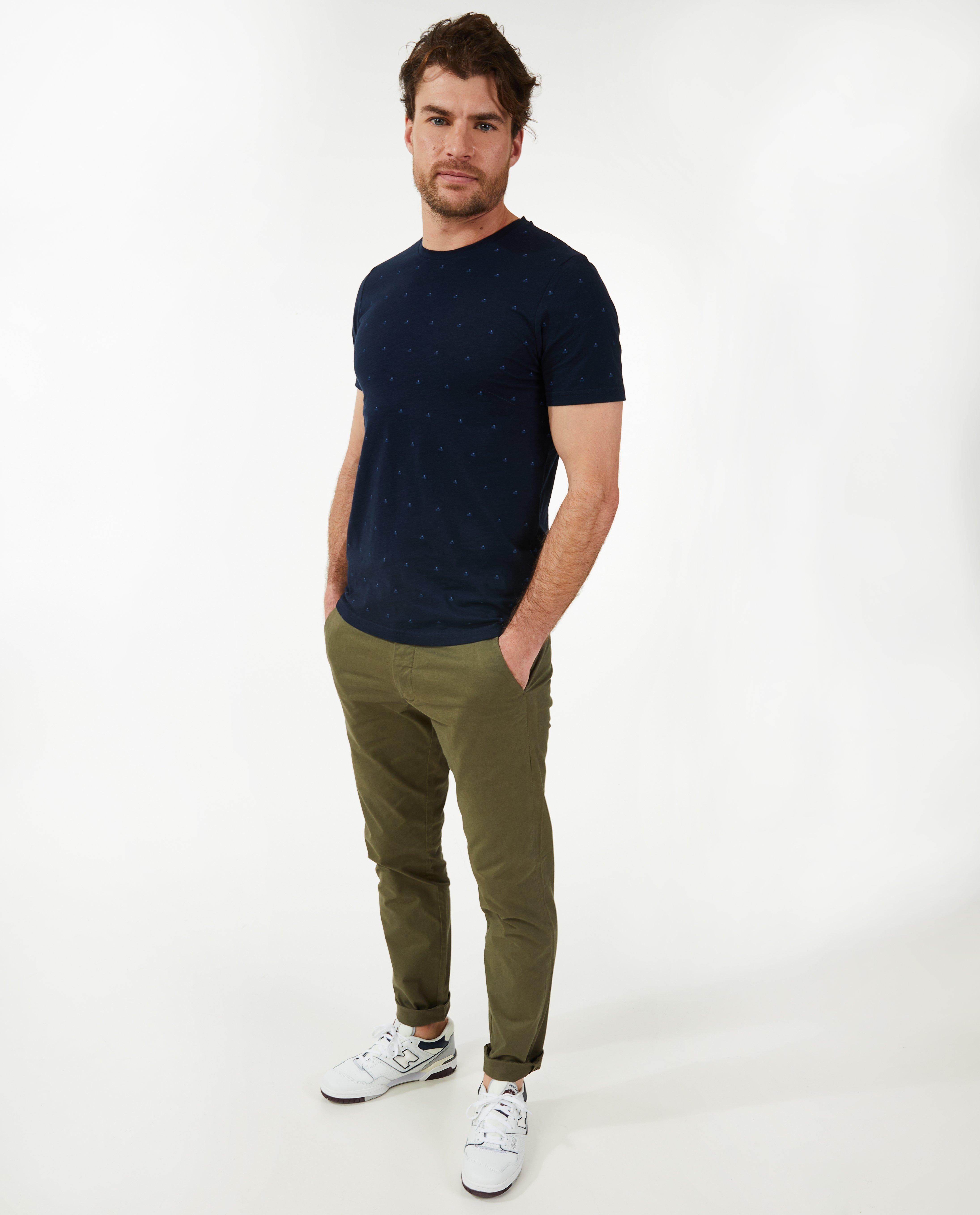 Pantalon en coton, coupe chino - Détails du produit - khaki - image numéro 1