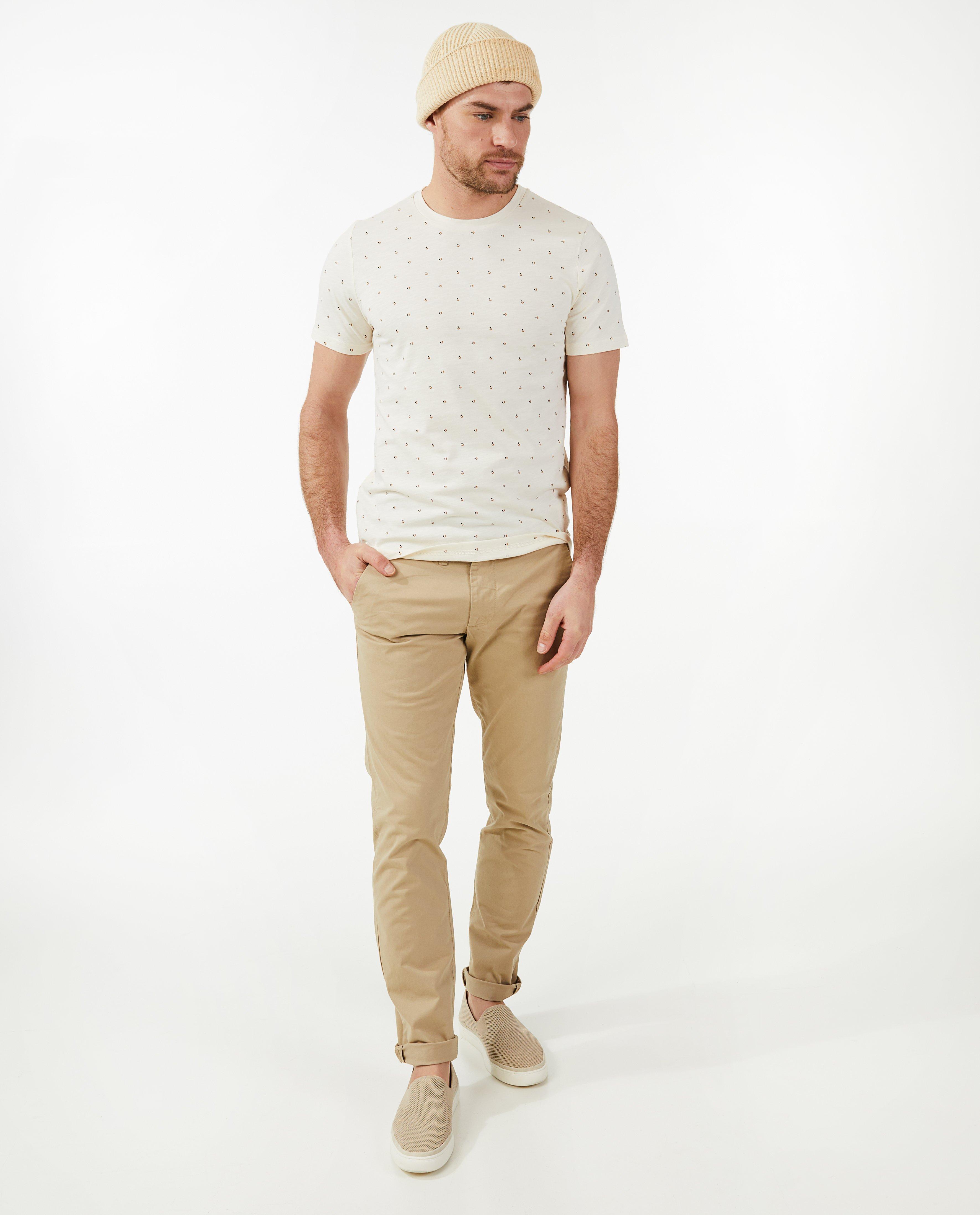 Pantalon en coton, coupe chino - null - Iveo