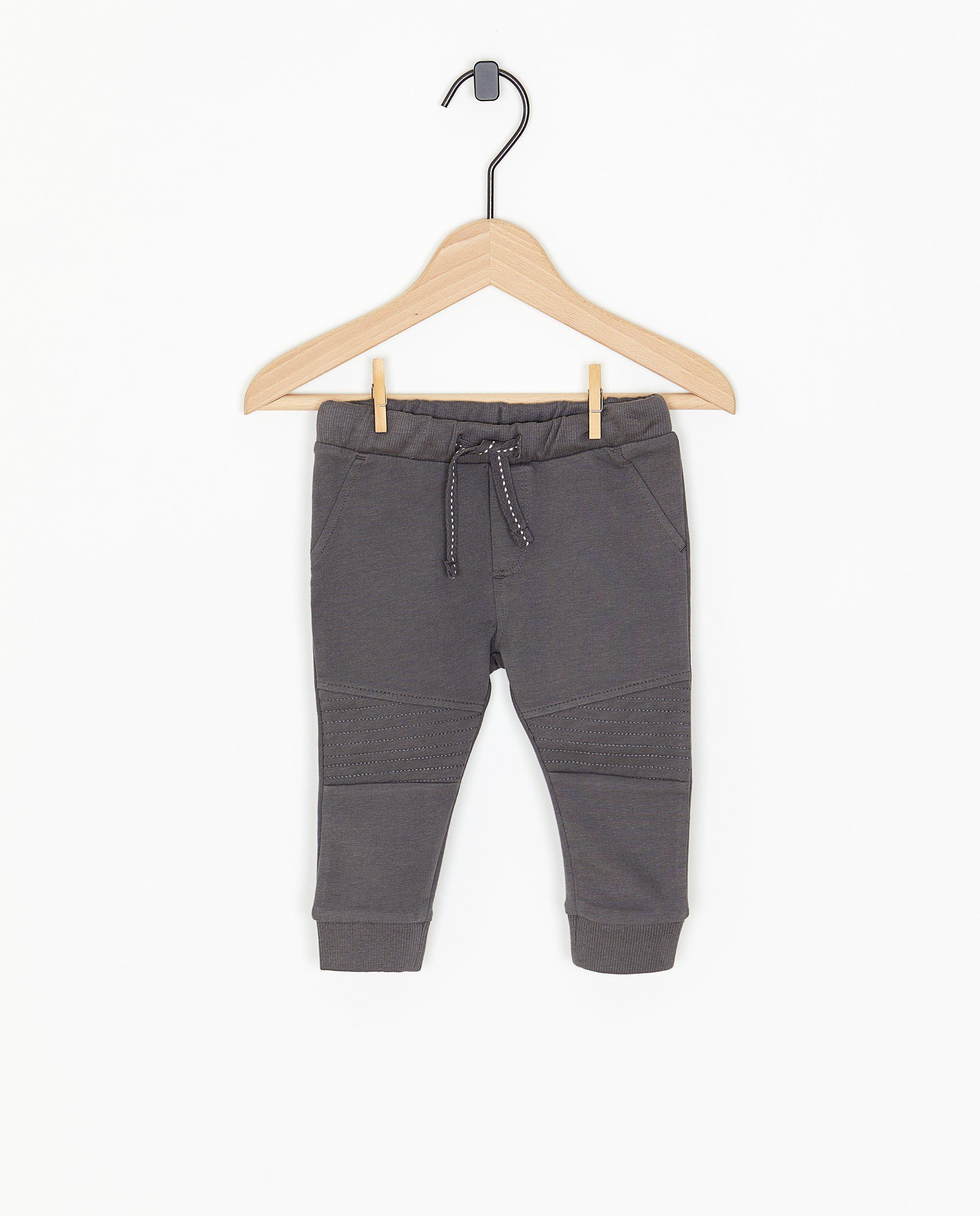 Donkergrijze joggingbroek - null - Newborn 50-68