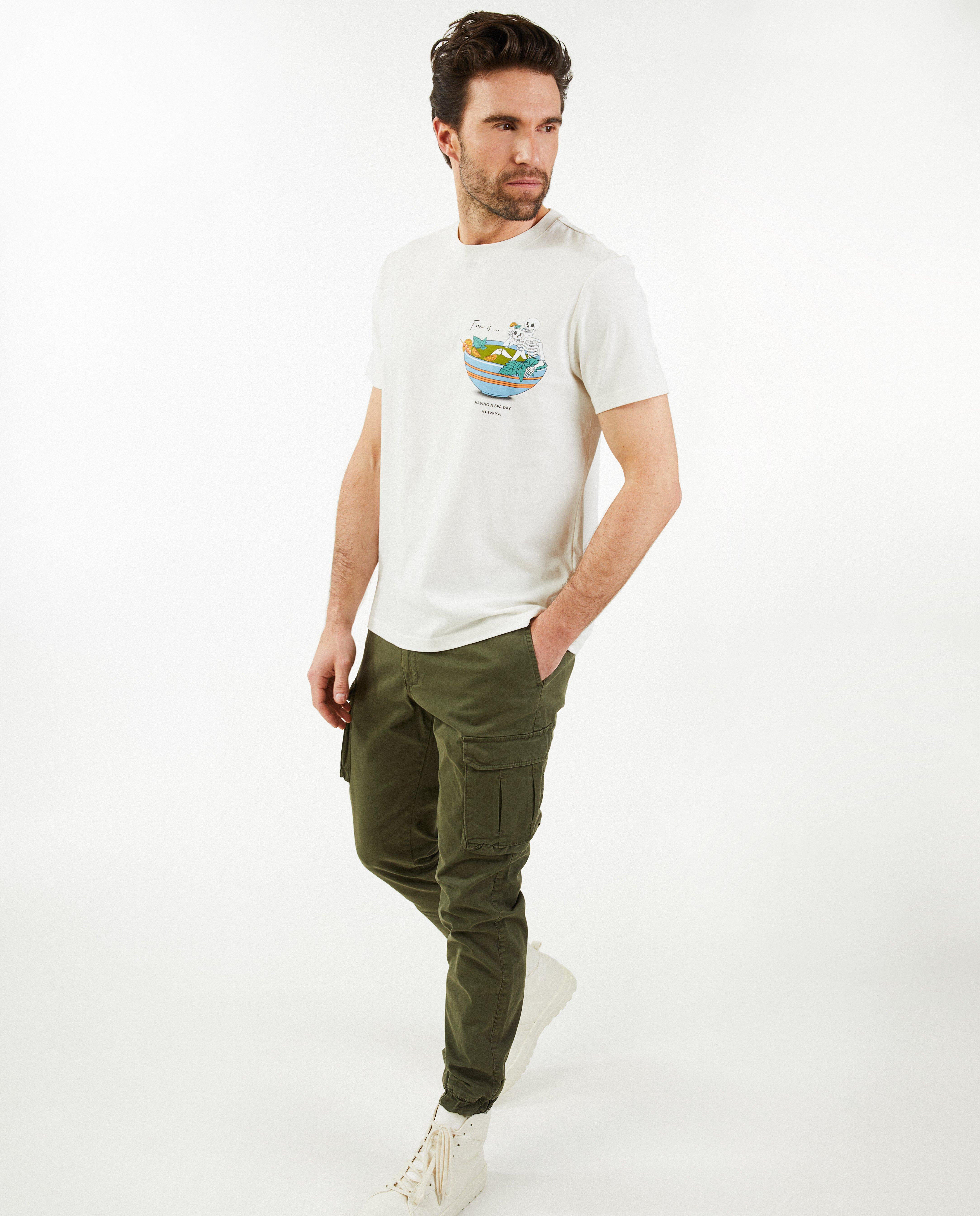Pantalon vert, coupe cargo - null - Iveo