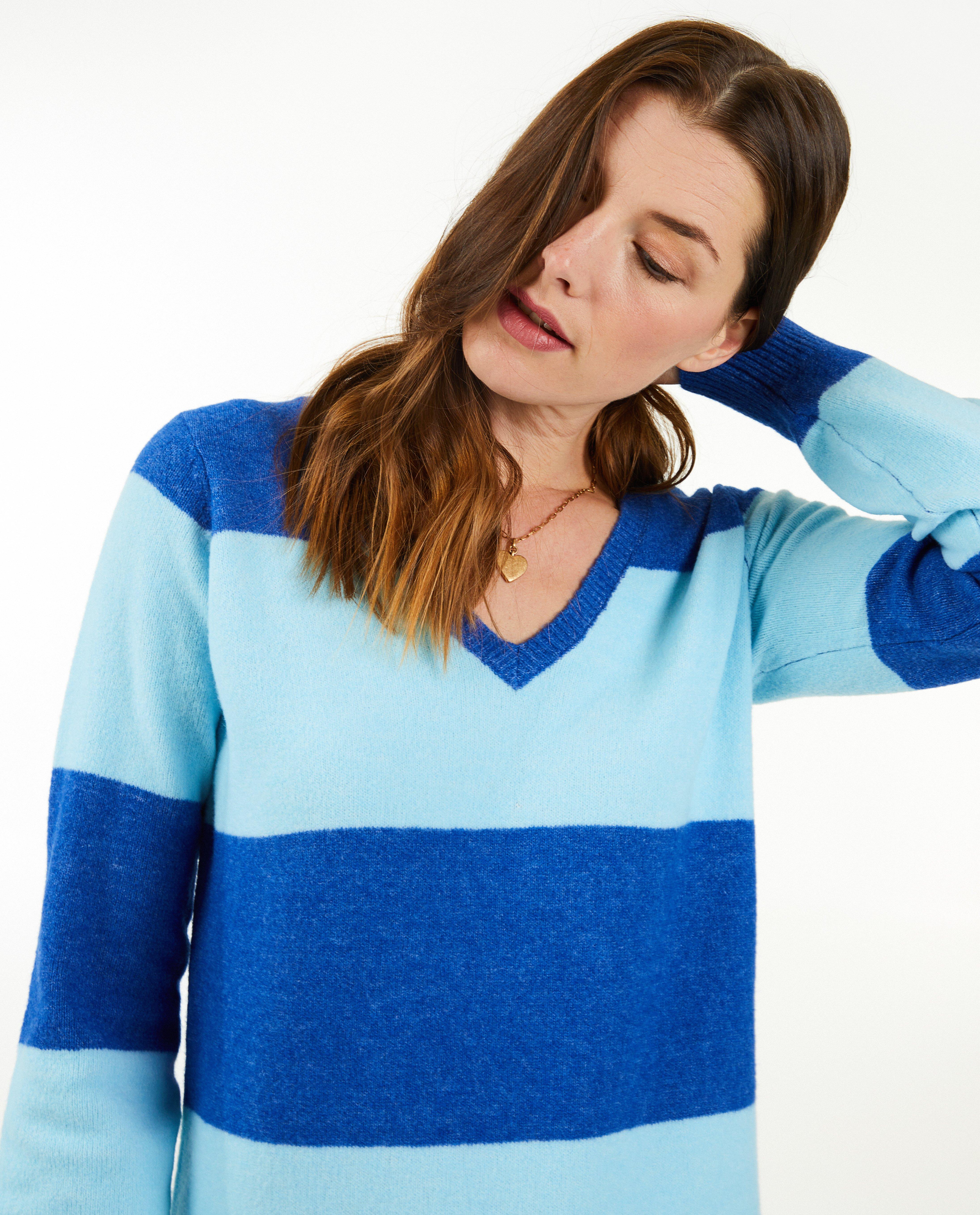 Robes - Robe en tricot à rayures