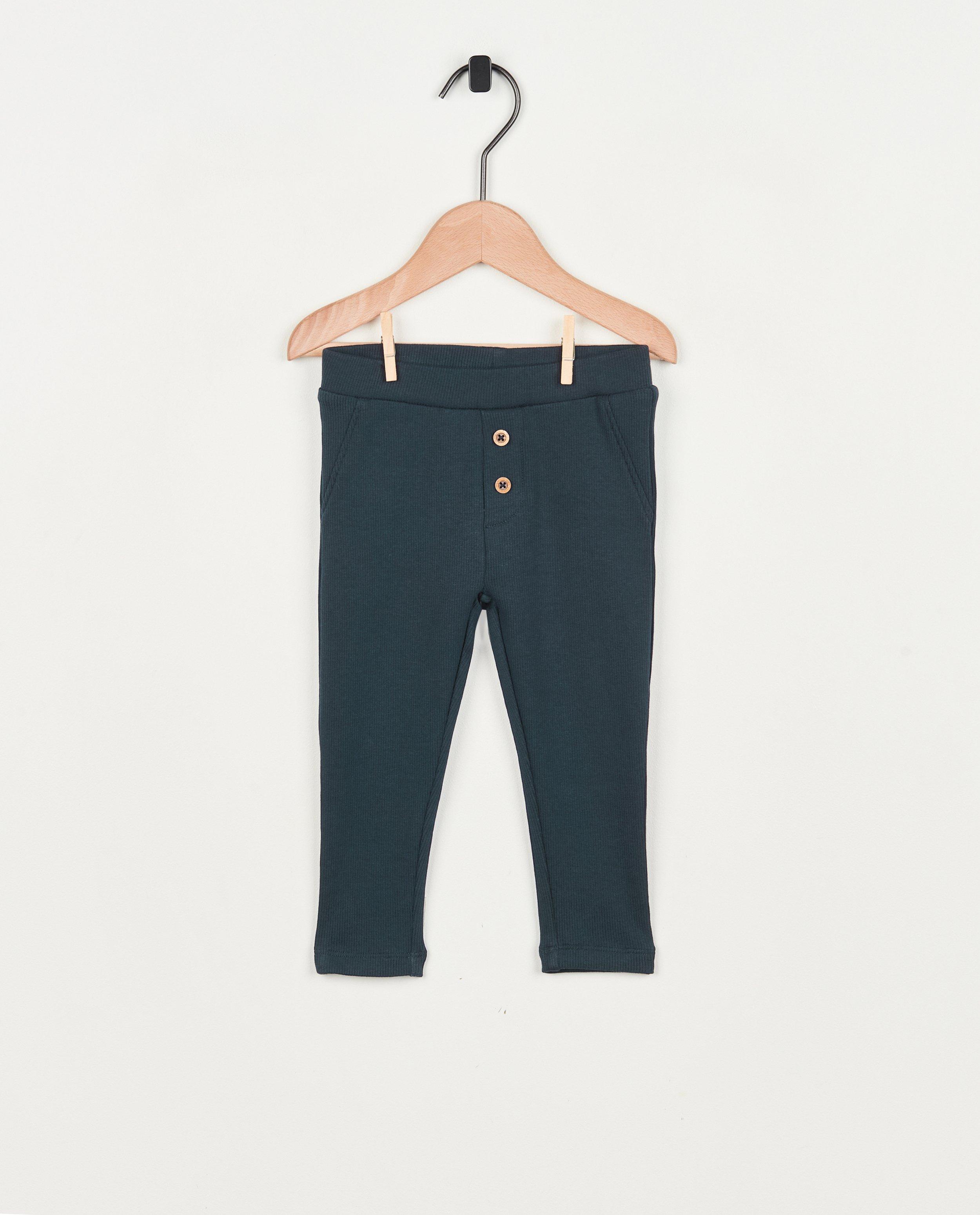 Leggings avec des petits boutons d&eacute;coratifs - D&eacute;tails du produit - bleu fonc&eacute; - image num&eacute;ro 1