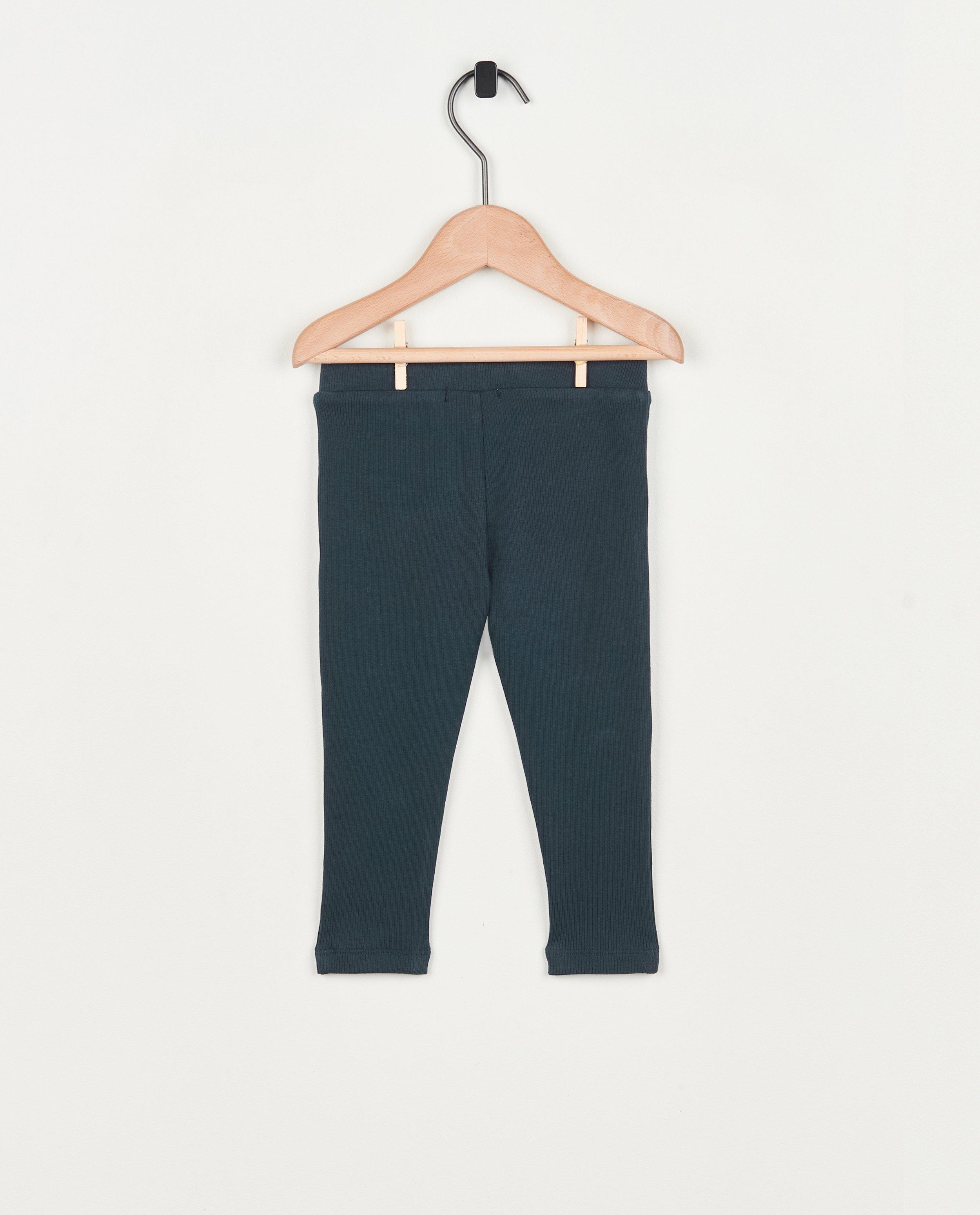 Leggings avec des petits boutons d&eacute;coratifs - D&eacute;tails du produit - bleu fonc&eacute; - image num&eacute;ro 2