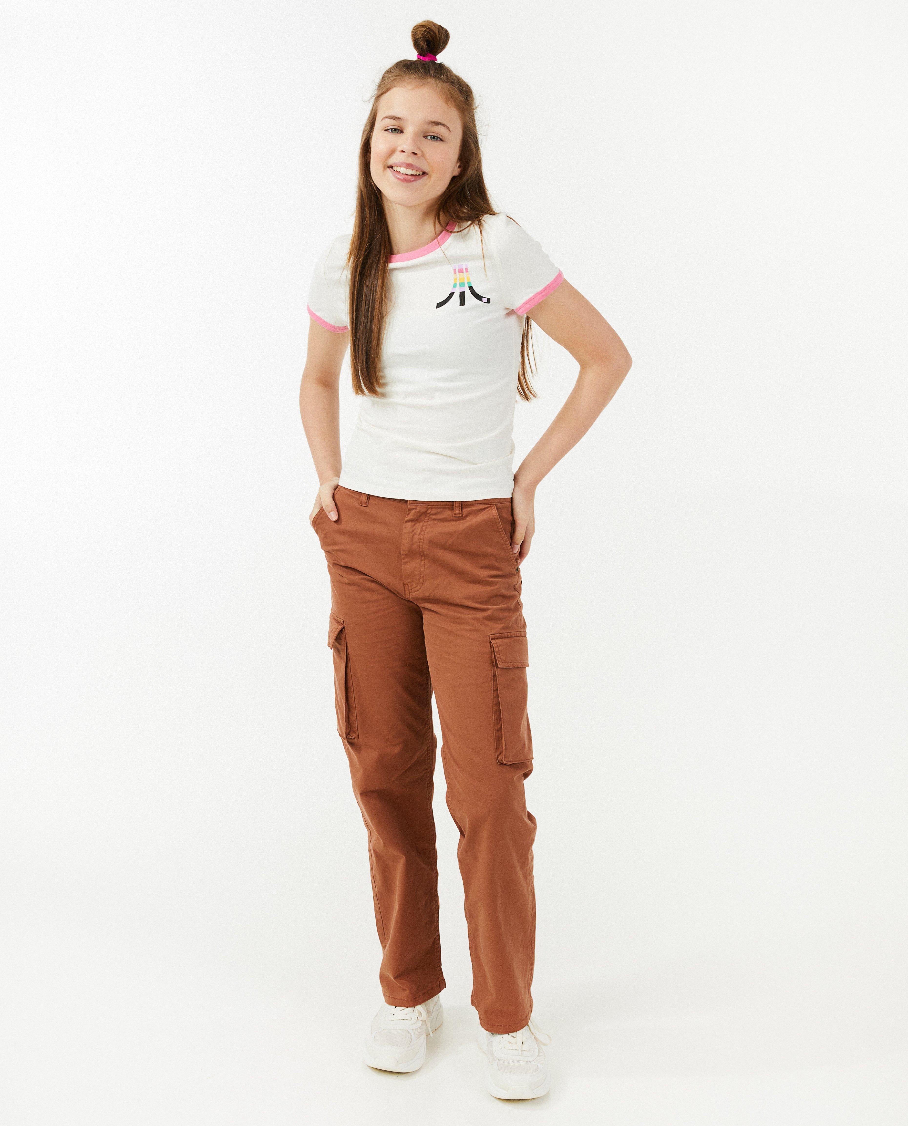 Pantalon brun, coupe à jambes larges - null - Groggy