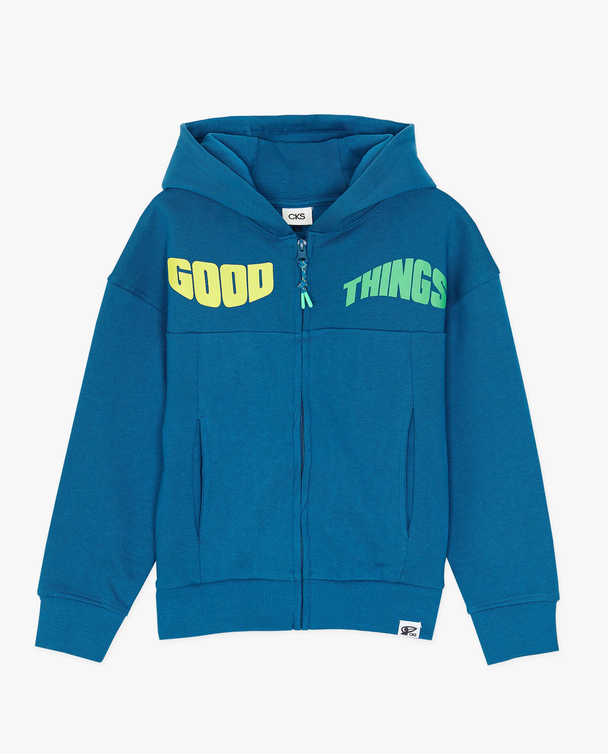 Blauw sweatvest, Communie - Product Detail - blauw - afbeelding nummer 3