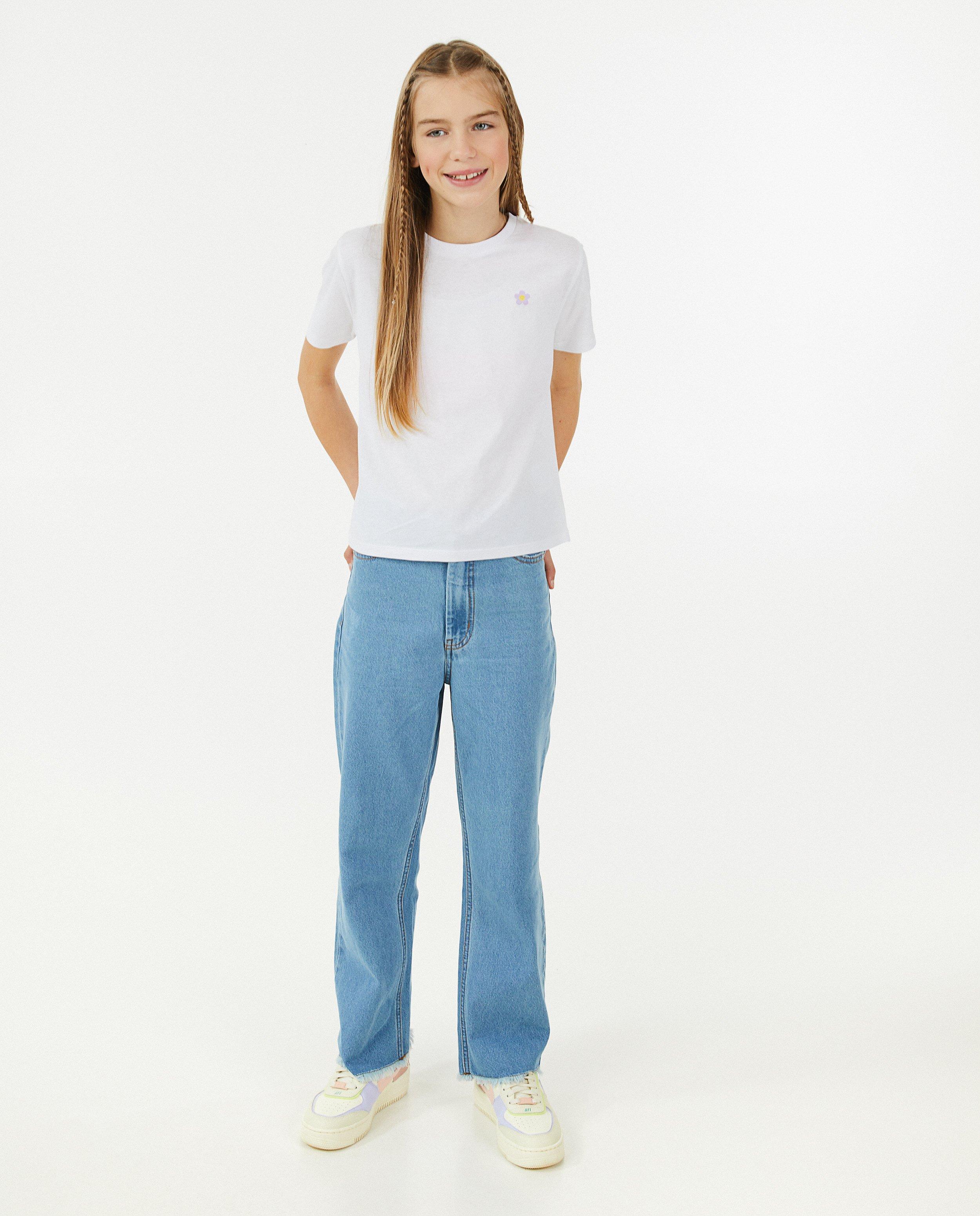 T-shirt met bloemetje - null - Besties