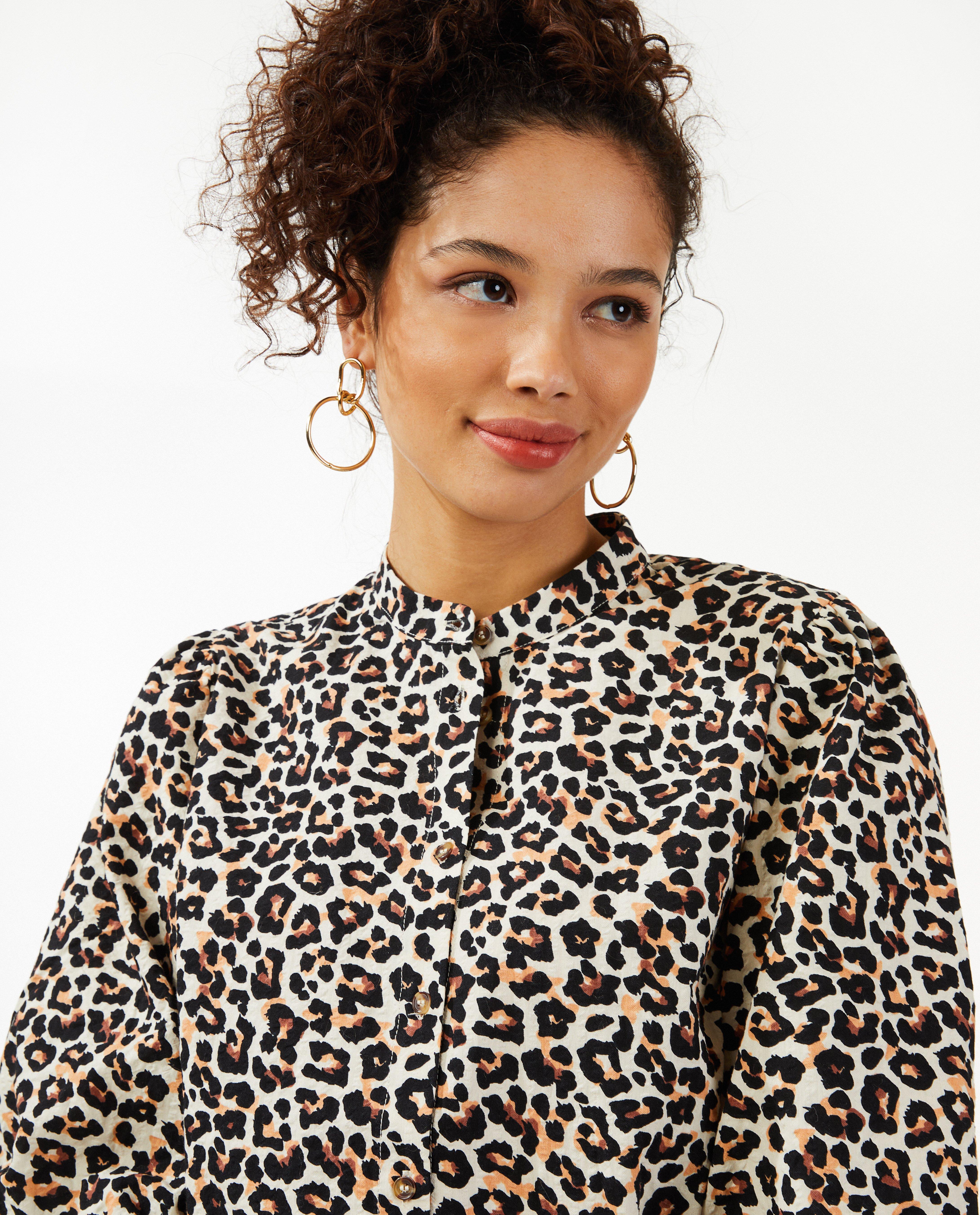 Chemises - Blouse à imprimé léopard