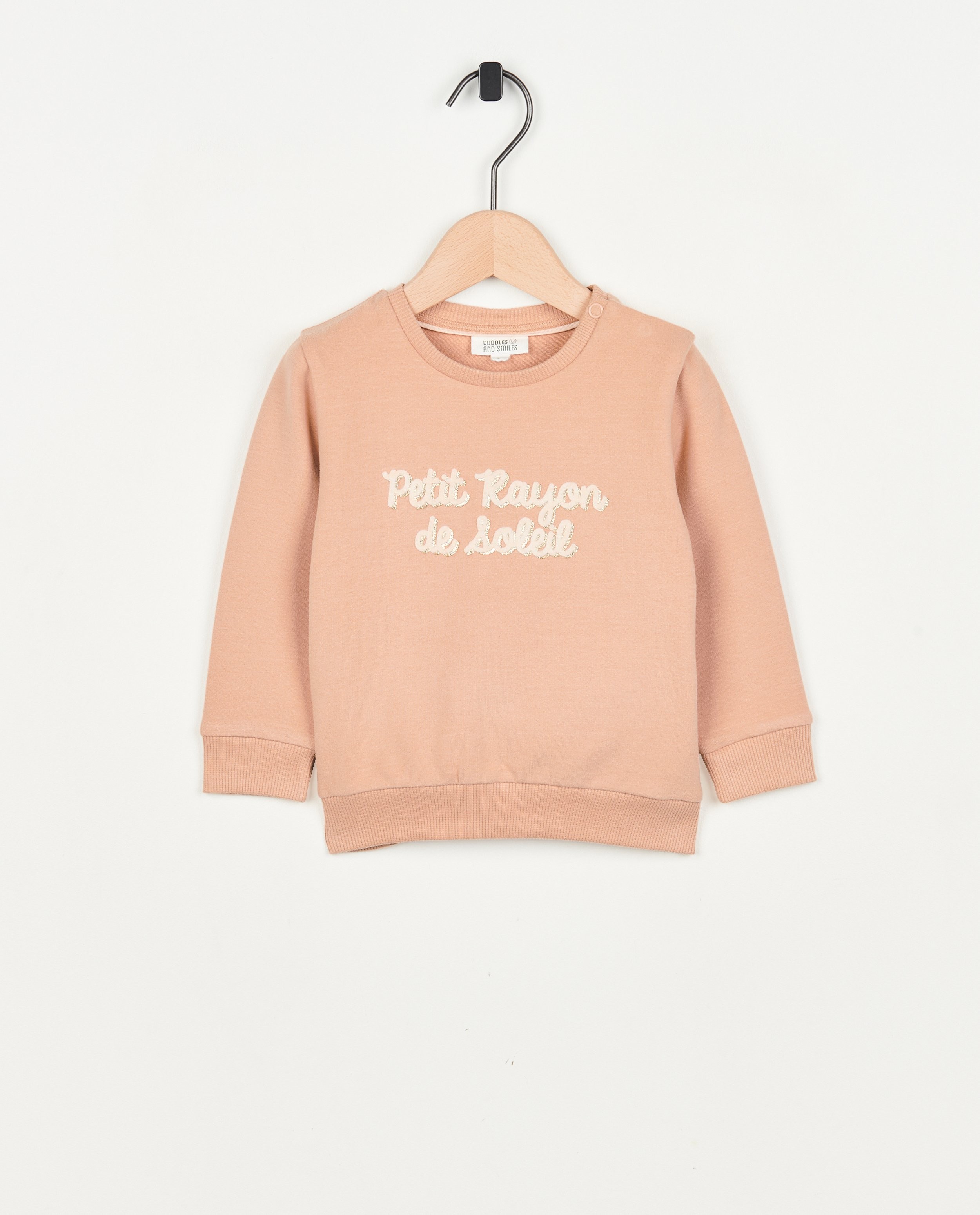Sweater met opschrift (FR) - null - Cuddles and Smiles