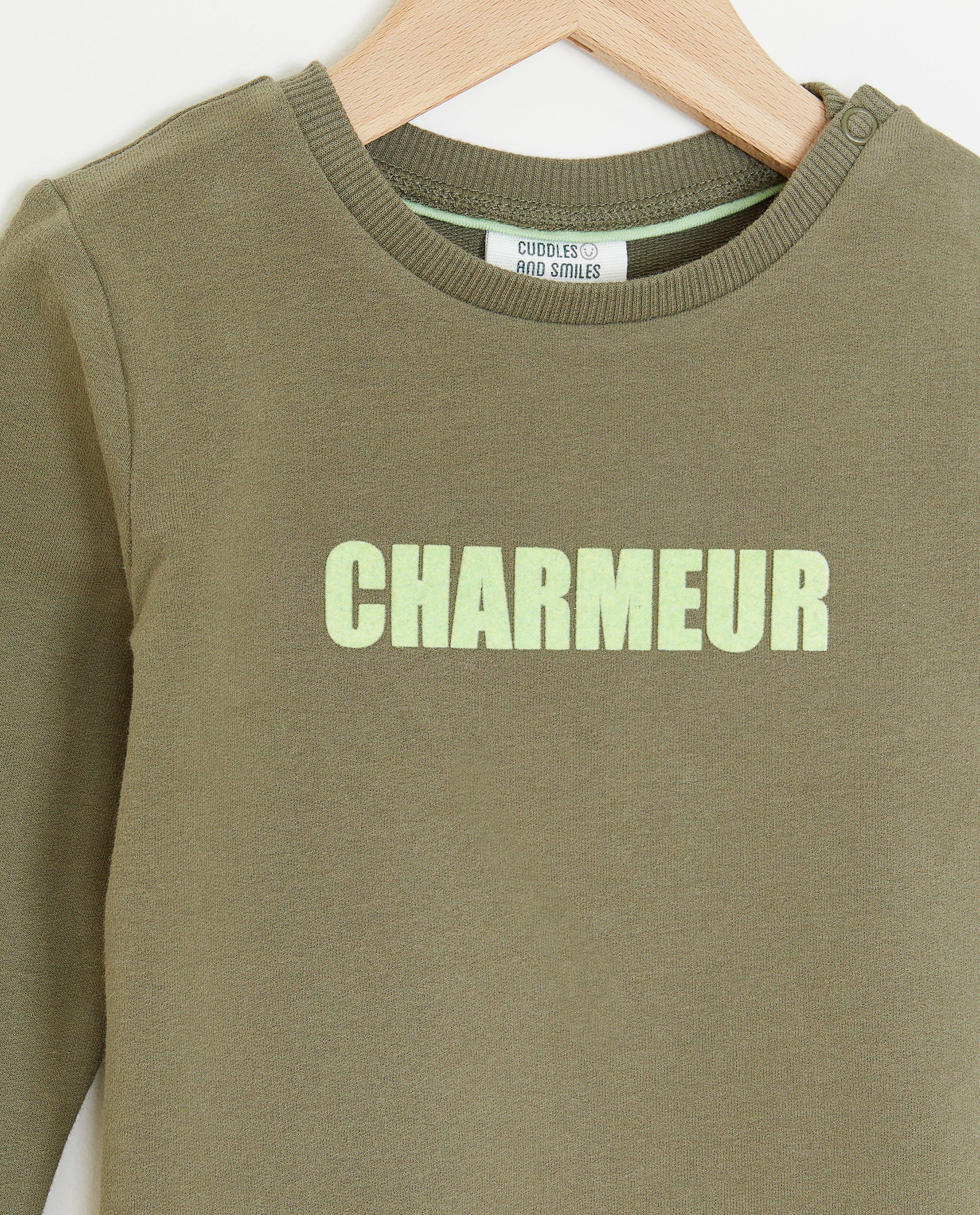 Sweaters - Sweater met opschrift (NL)