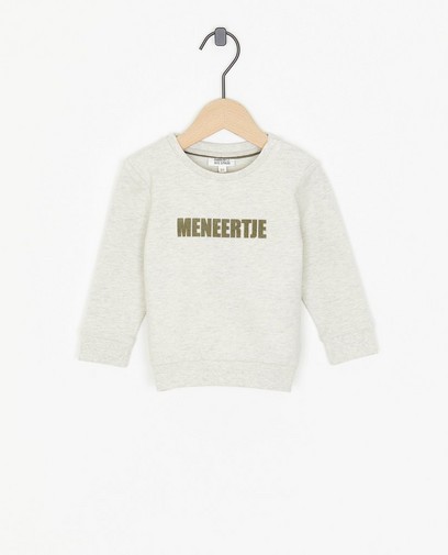 Sweater met opschrift (NL)