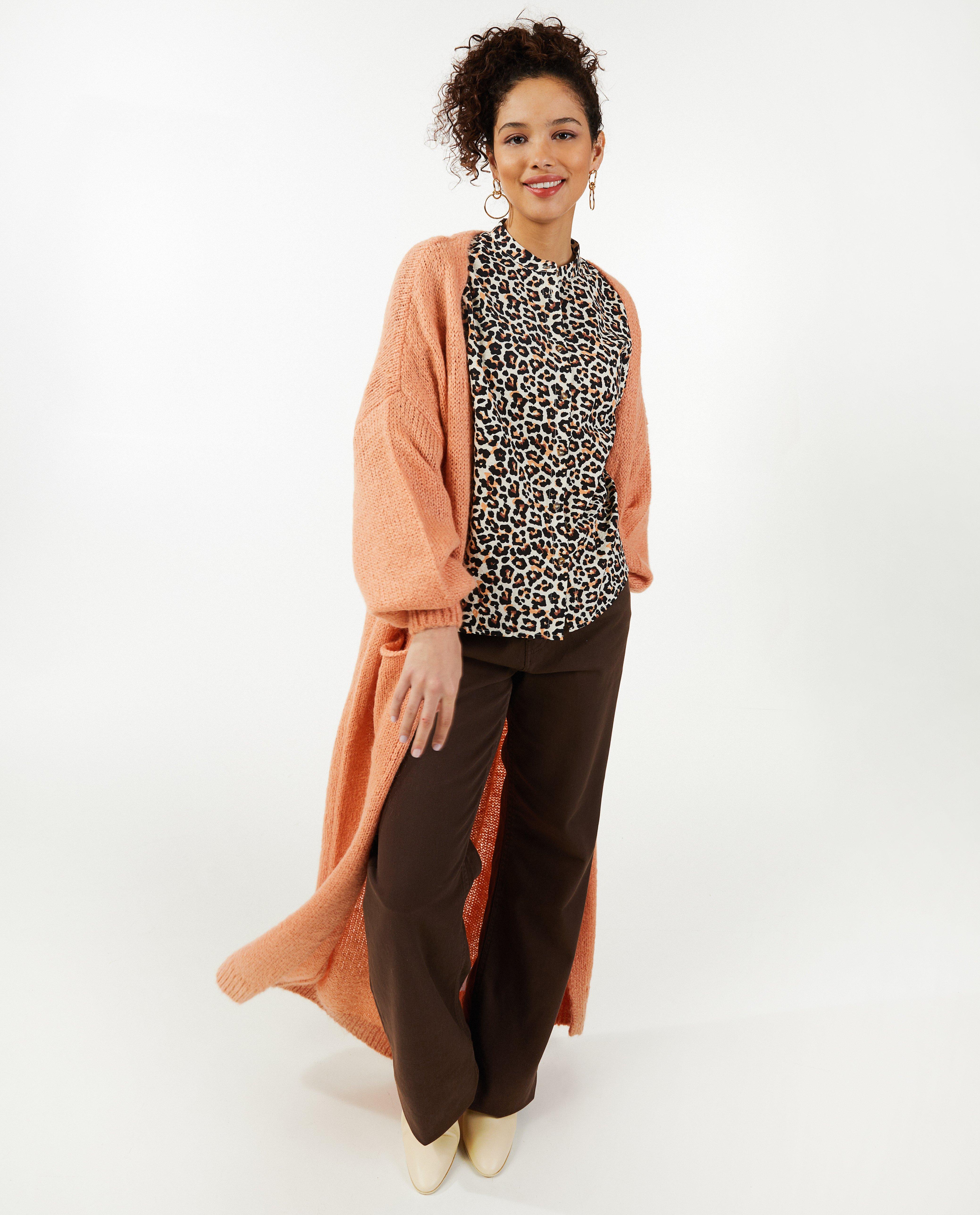 Oranje cardigan, lange fit - Product Detail - rood - afbeelding nummer 2