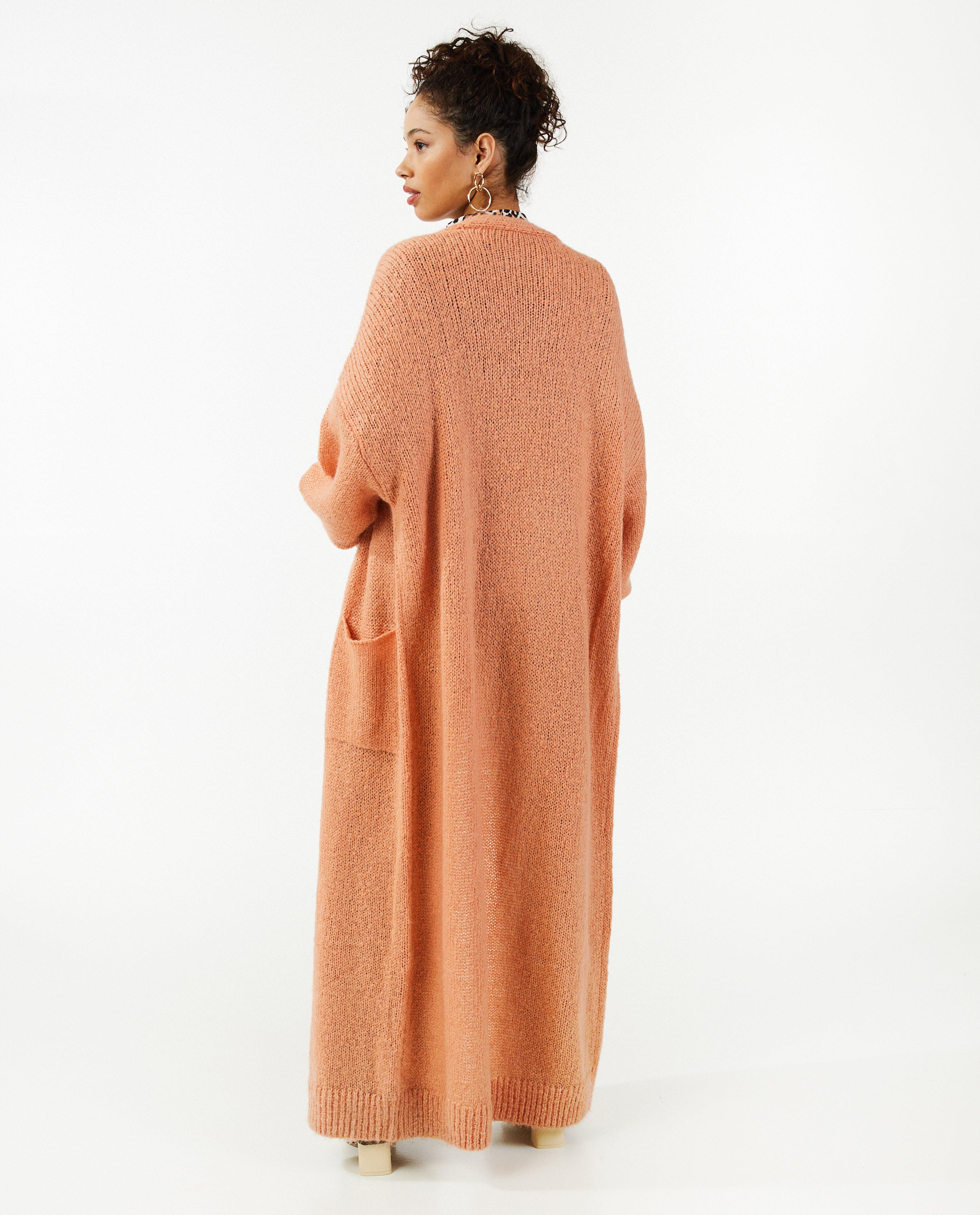 Oranje cardigan, lange fit - Product Detail - rood - afbeelding nummer 3