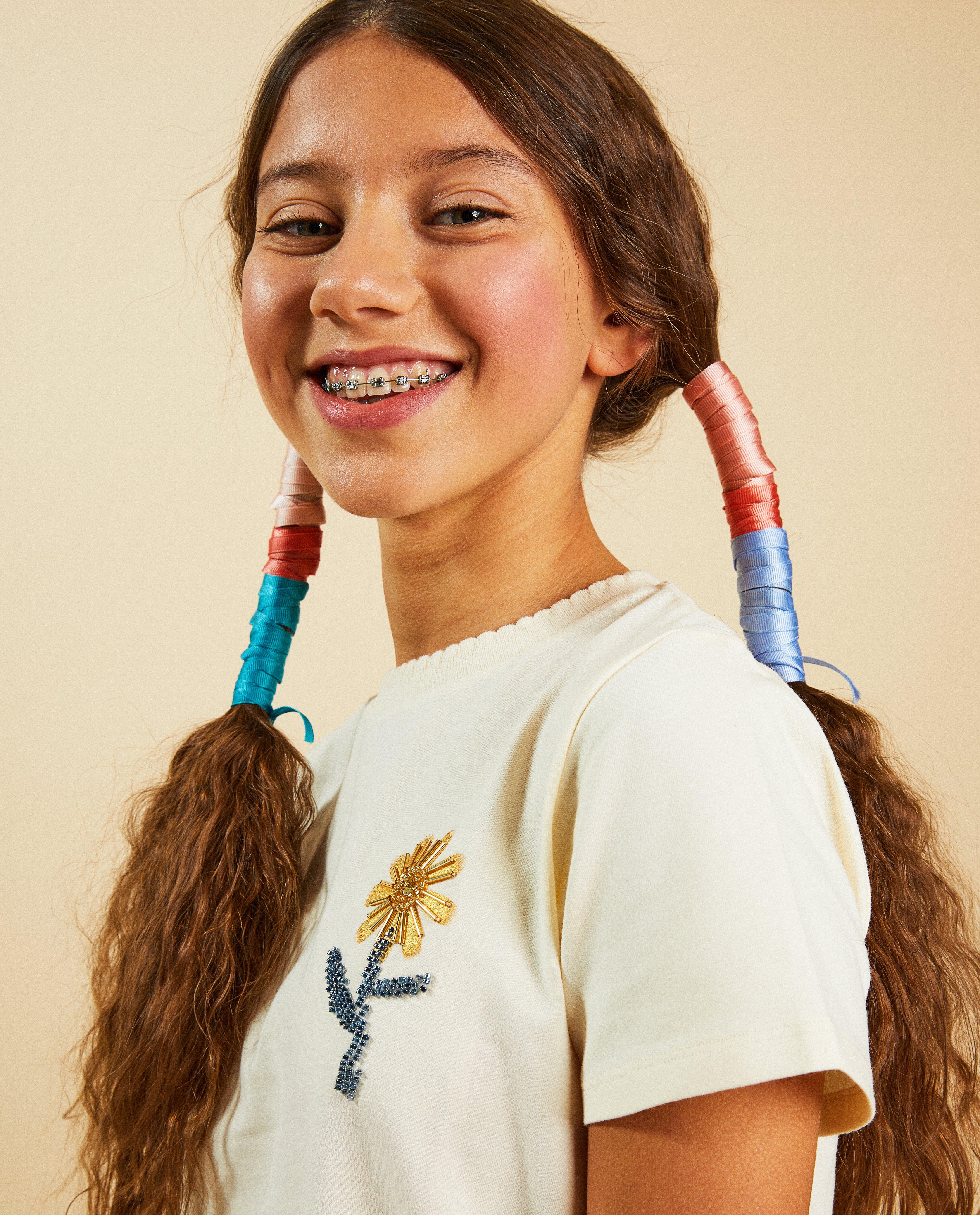 T-shirts - T-shirt avec une fleur, Communion