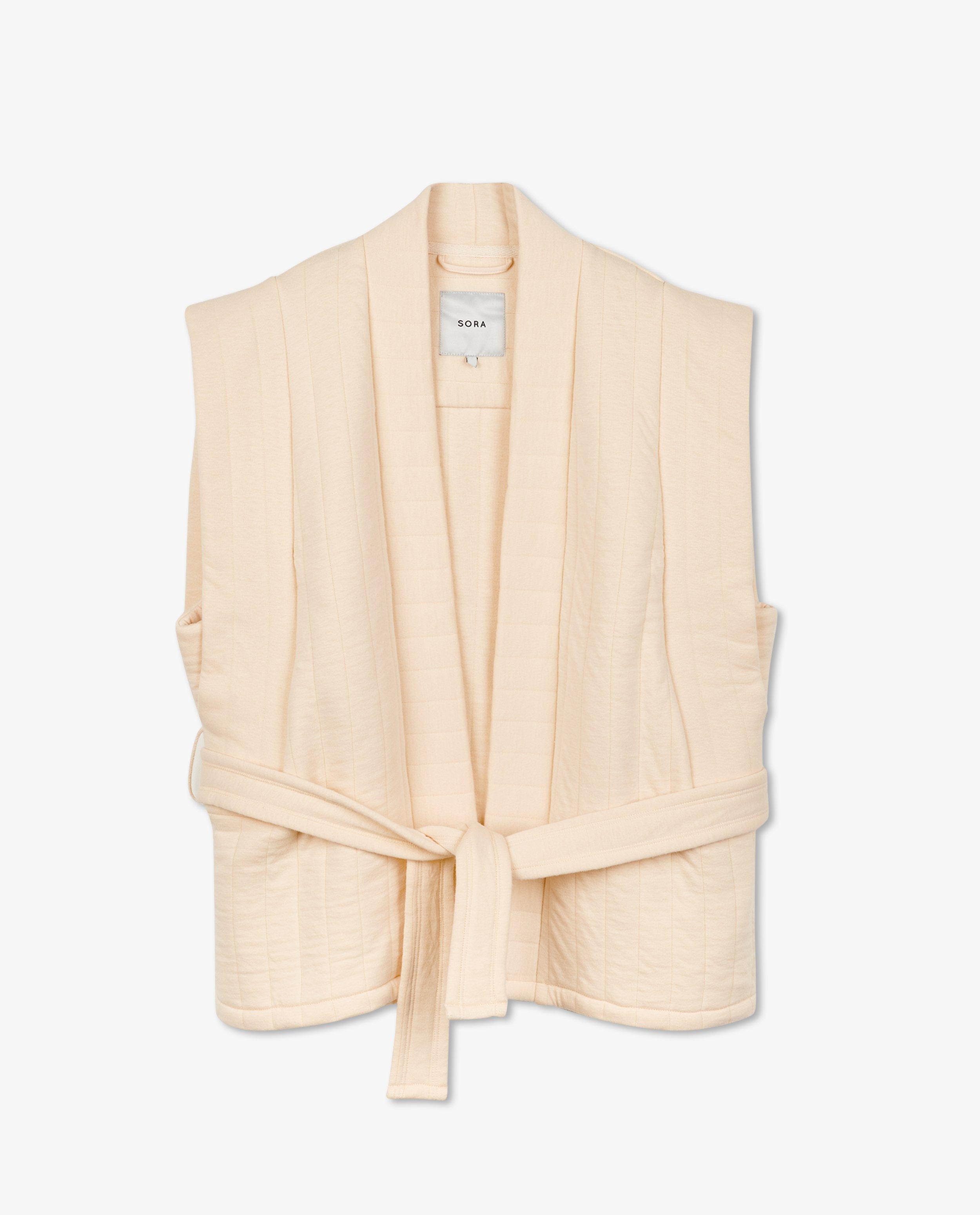 Blazers - Quilted mouwloze blazer