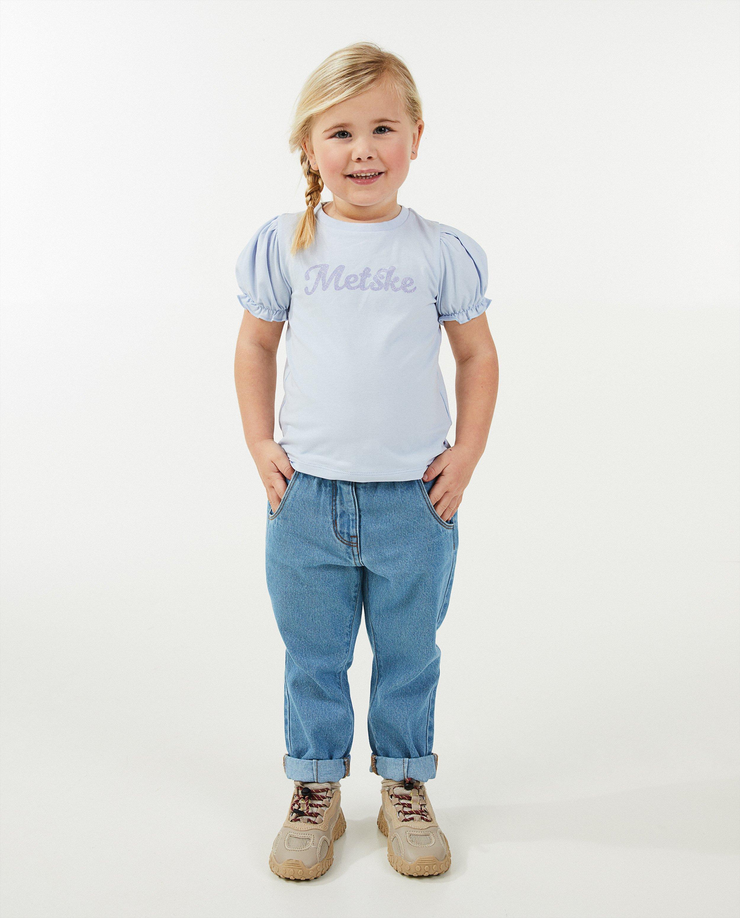 T-shirt met glitteropschrift (NL) - null - Milla Star