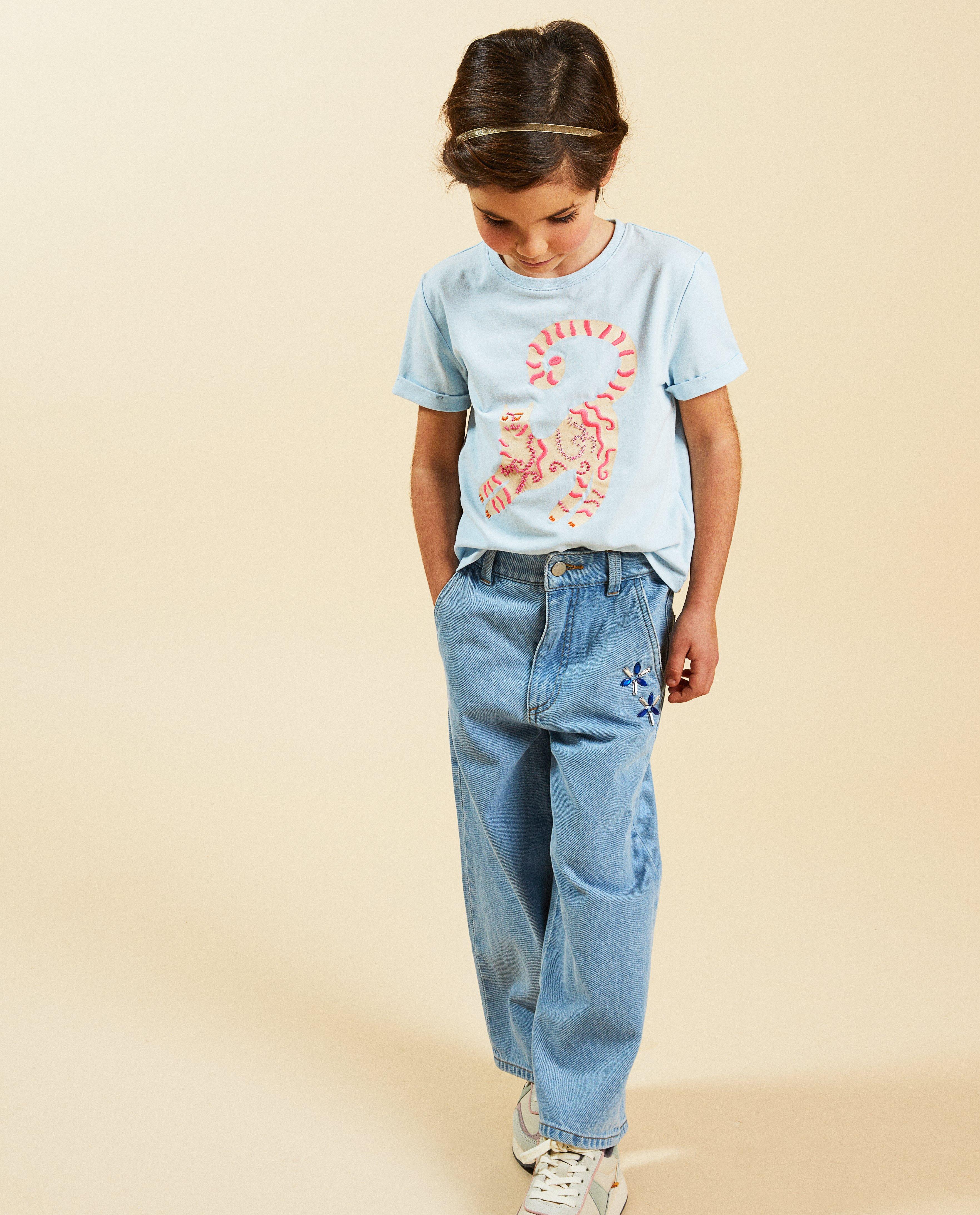 T-shirt bleu clair, Communion - null - Milla Star
