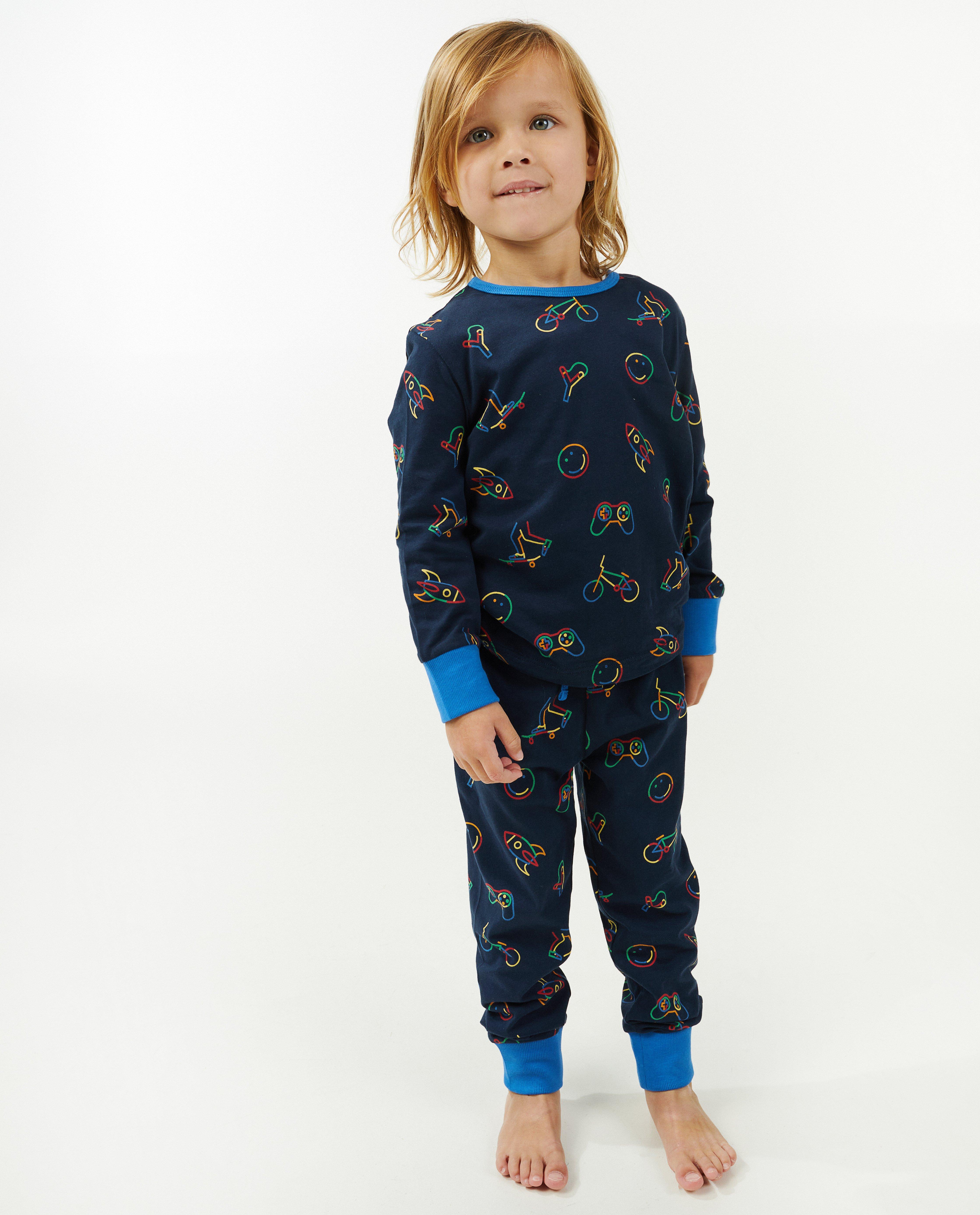 Pyjama met print - Product Detail - donkerblauw - afbeelding nummer 1
