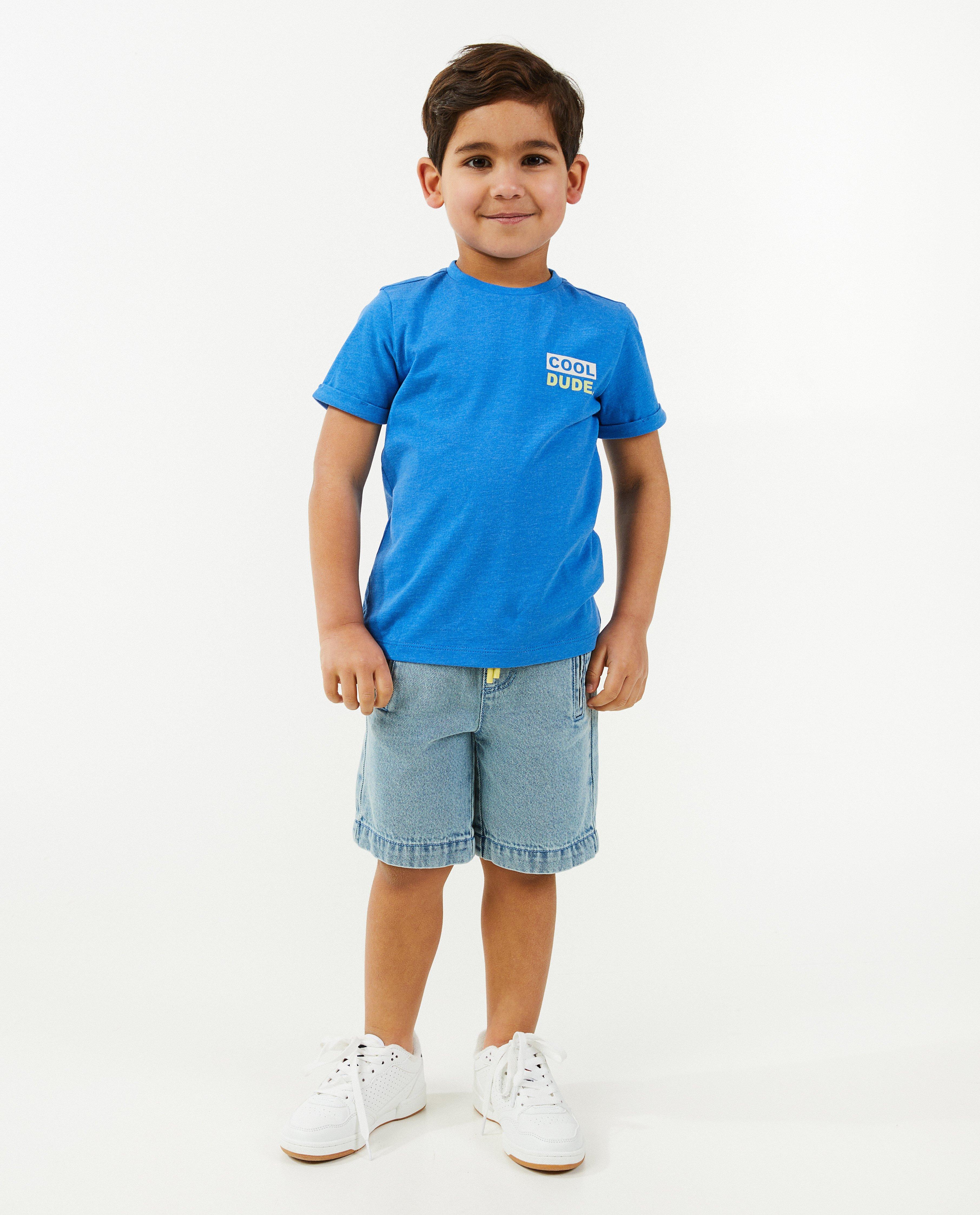 Blauw T-shirt, 2-7 jaar - null - Kidz Nation