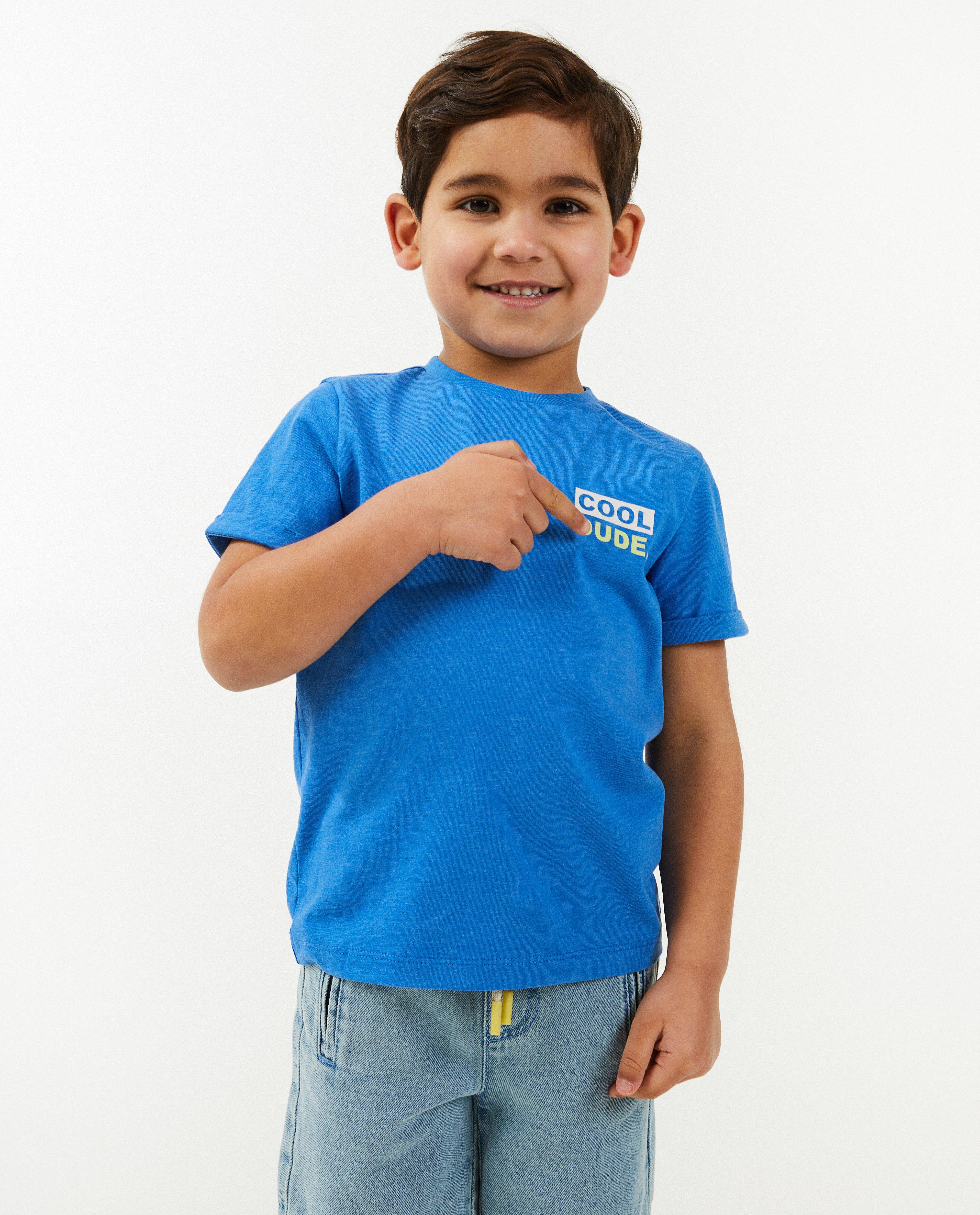 T-shirts - Blauw T-shirt, 2-7 jaar